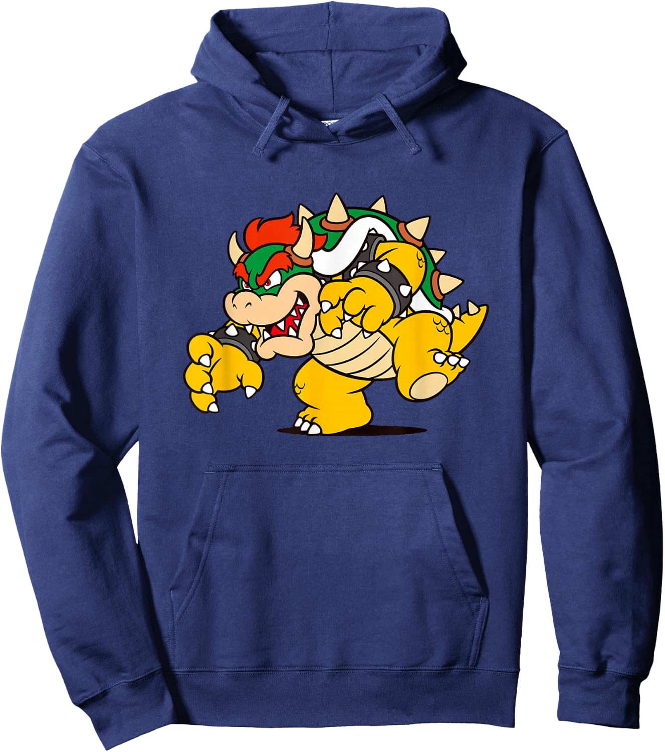Super Mario Bowser Big Bad Classic Portrait Hoodie - Hoodie | Navy