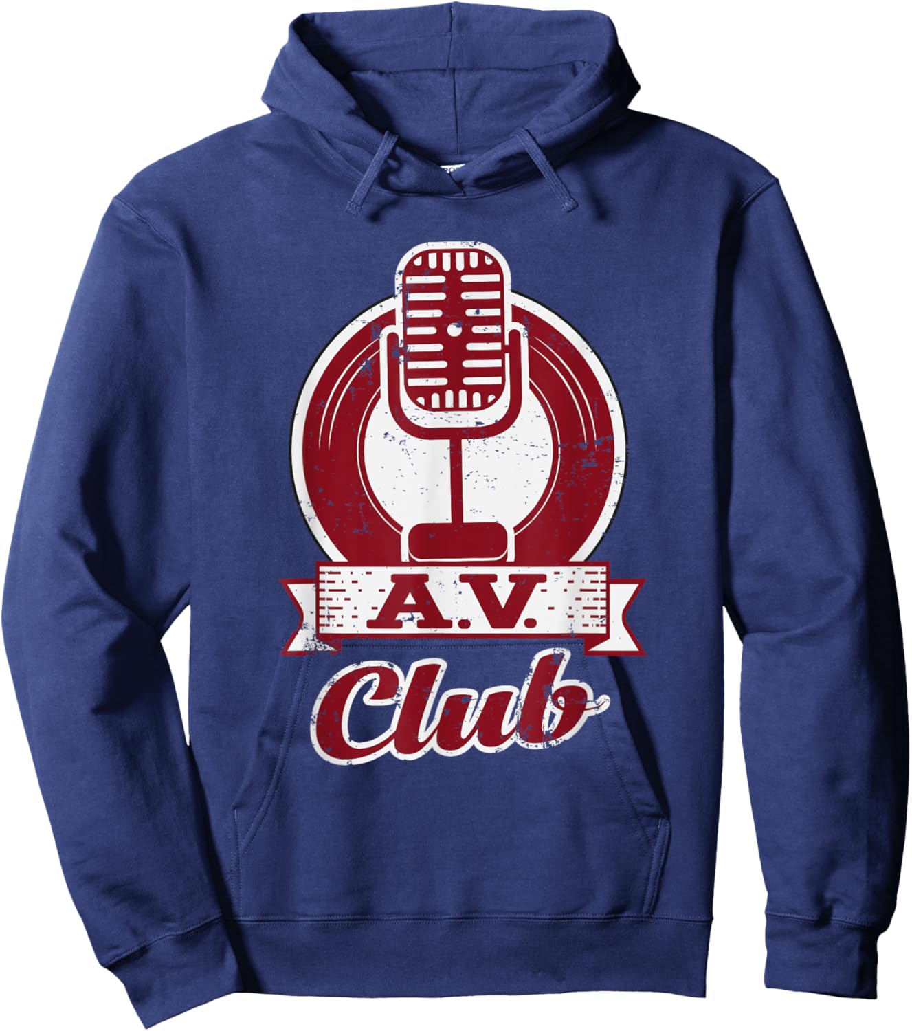 AV Club Funny Cute Retro Hoodie - Hoodie | Navy