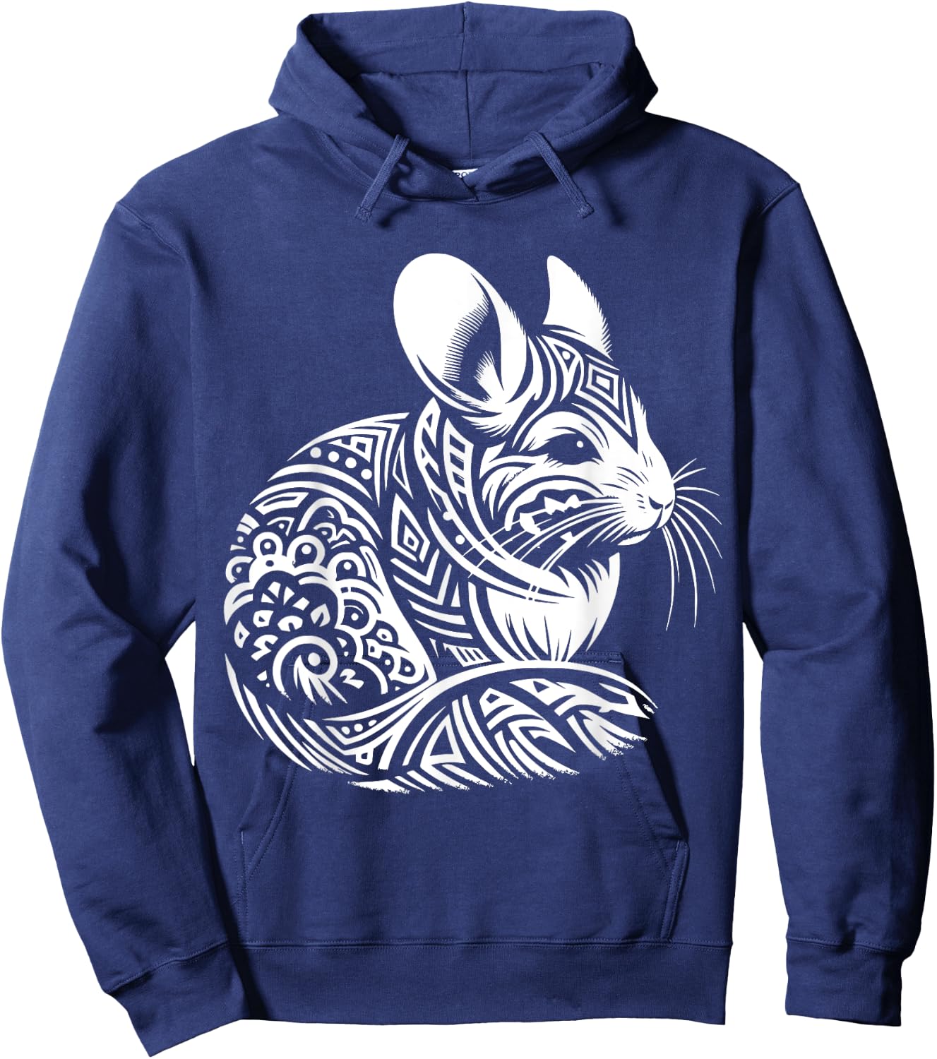 Tribal Chinchilla Hoodie - Hoodie | Navy