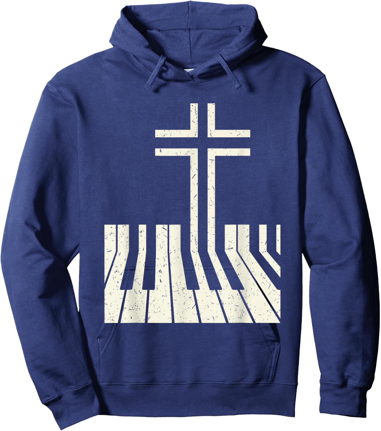 Christian Piano Player Piano Teacher Keyboard Hoodie - Hoodie | Navy