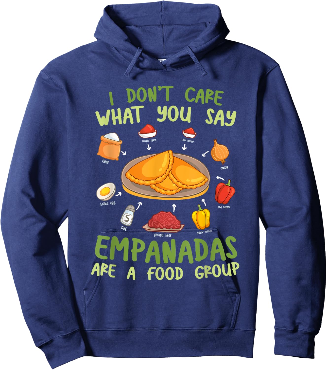 Mexican Empanada Empanadas Are A Food Group Hoodie - Hoodie | Navy