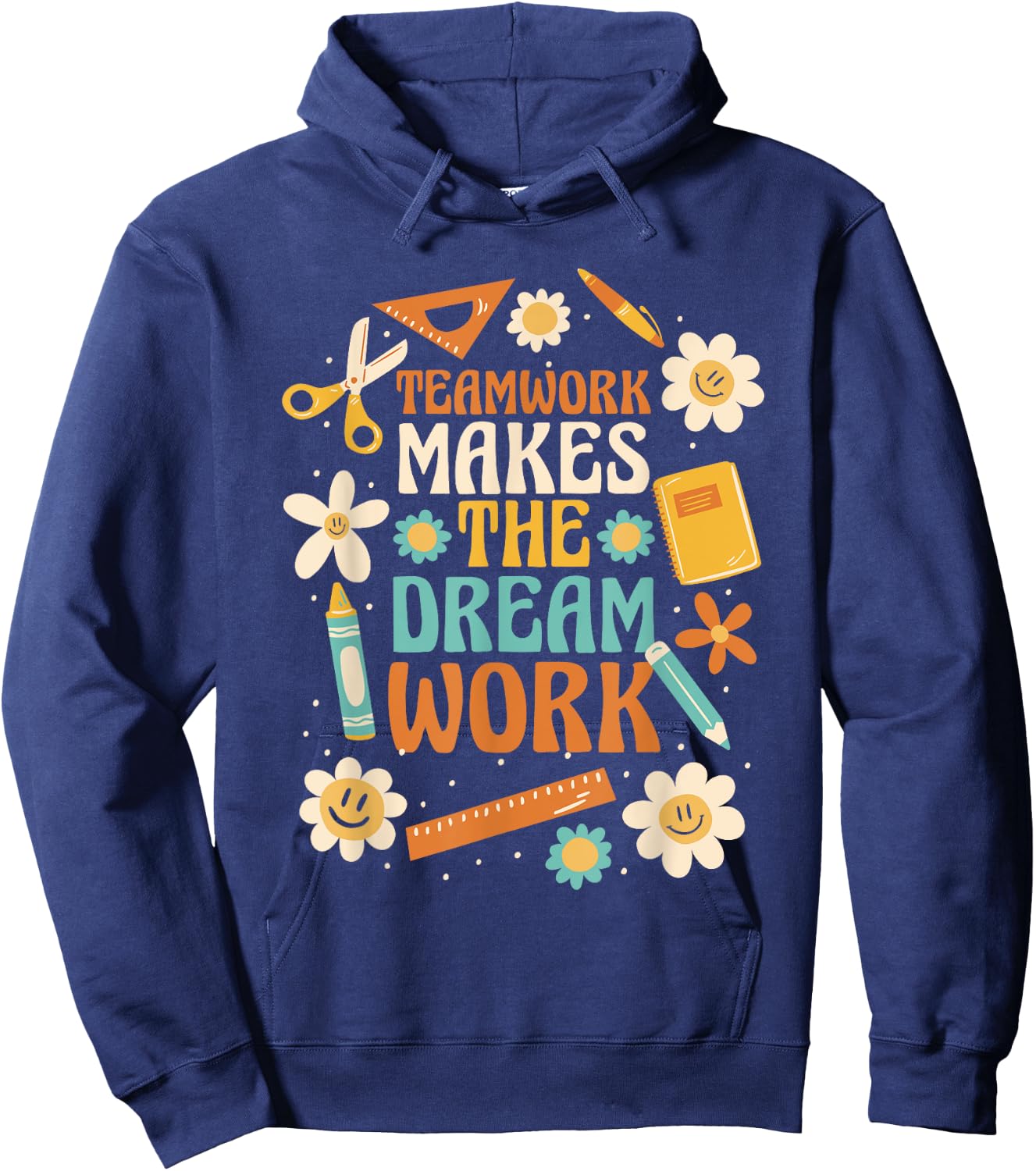 Teamwork Makes the Dream Work Hoodie - Hoodie | Navy