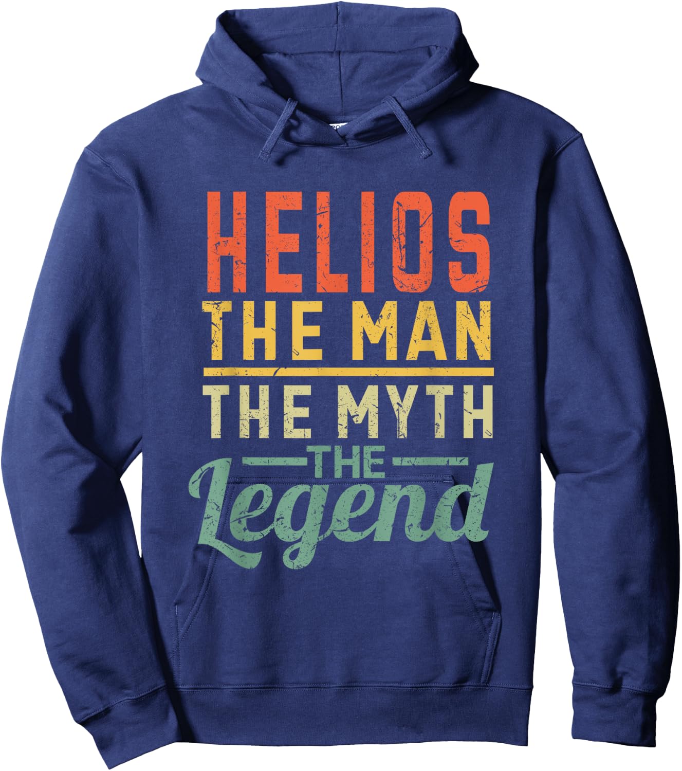 Helios The Man The Myth The Legend Name Helios Hoodie - Hoodie | Navy