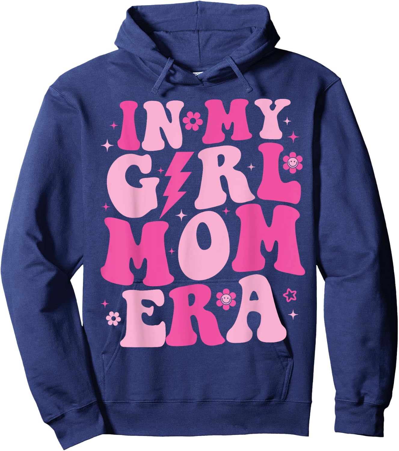 In My Girl Mom Era Groovy Mom Mothers Day 2024 Hoodie - Hoodie | Navy