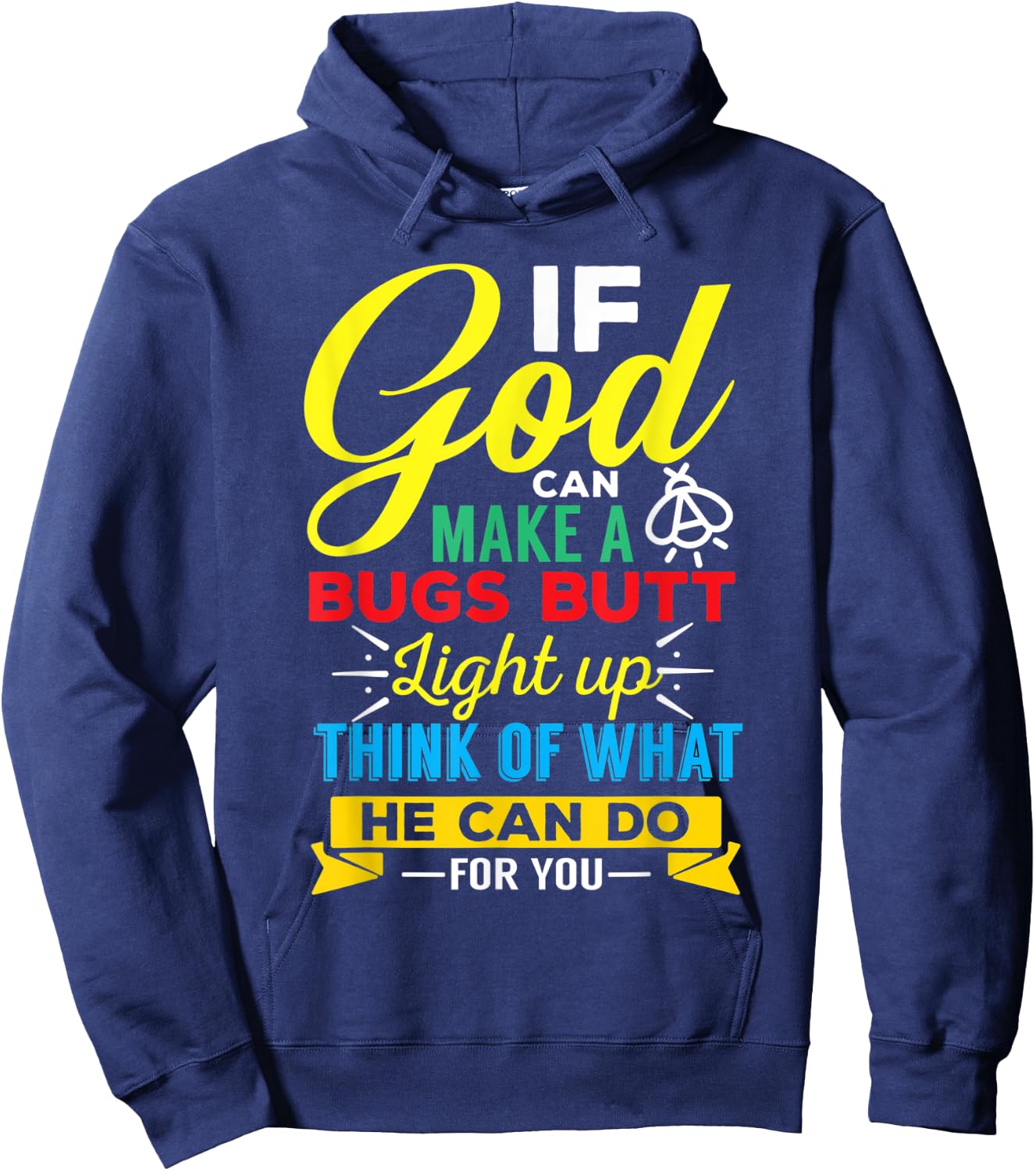 Inspirational Gift , Men, Teens-Funny Jesus Hoodie - Hoodie | Navy