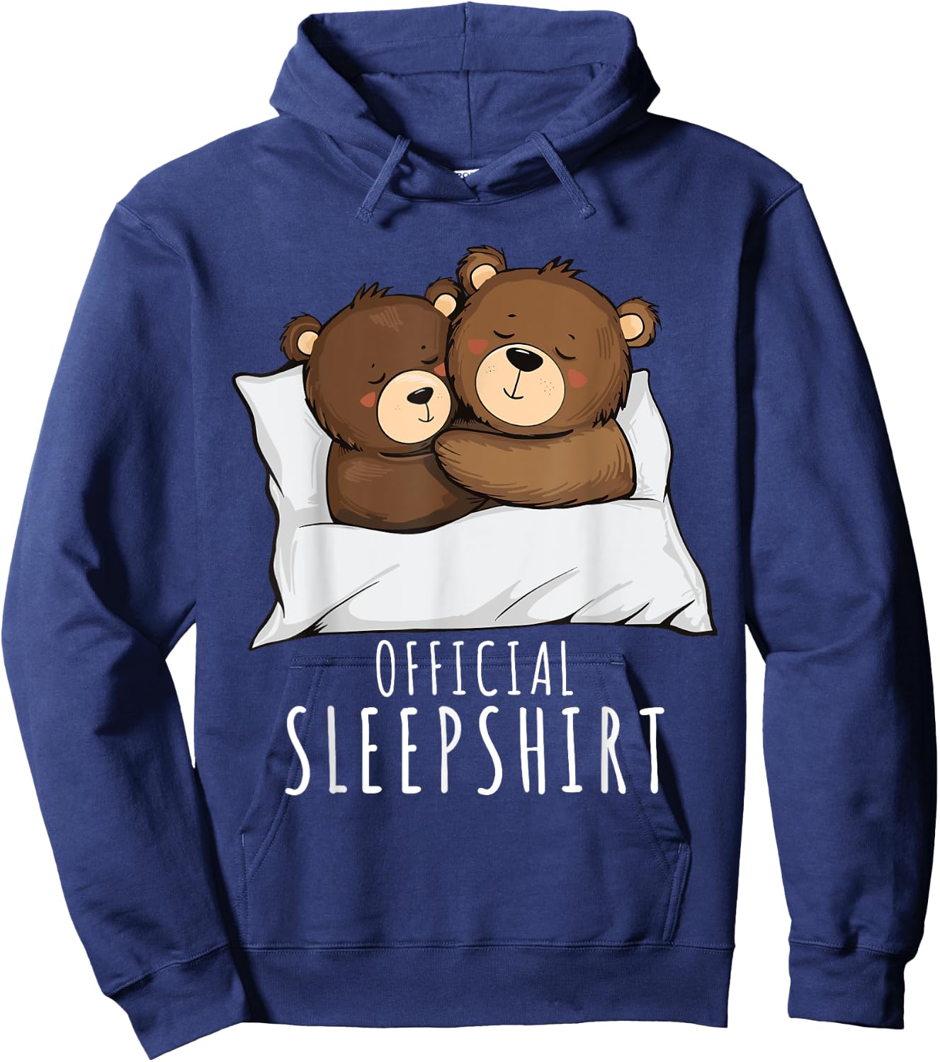 Couples Bear Pajama Official Sleepshirt Bears Hoodie - Hoodie | Navy