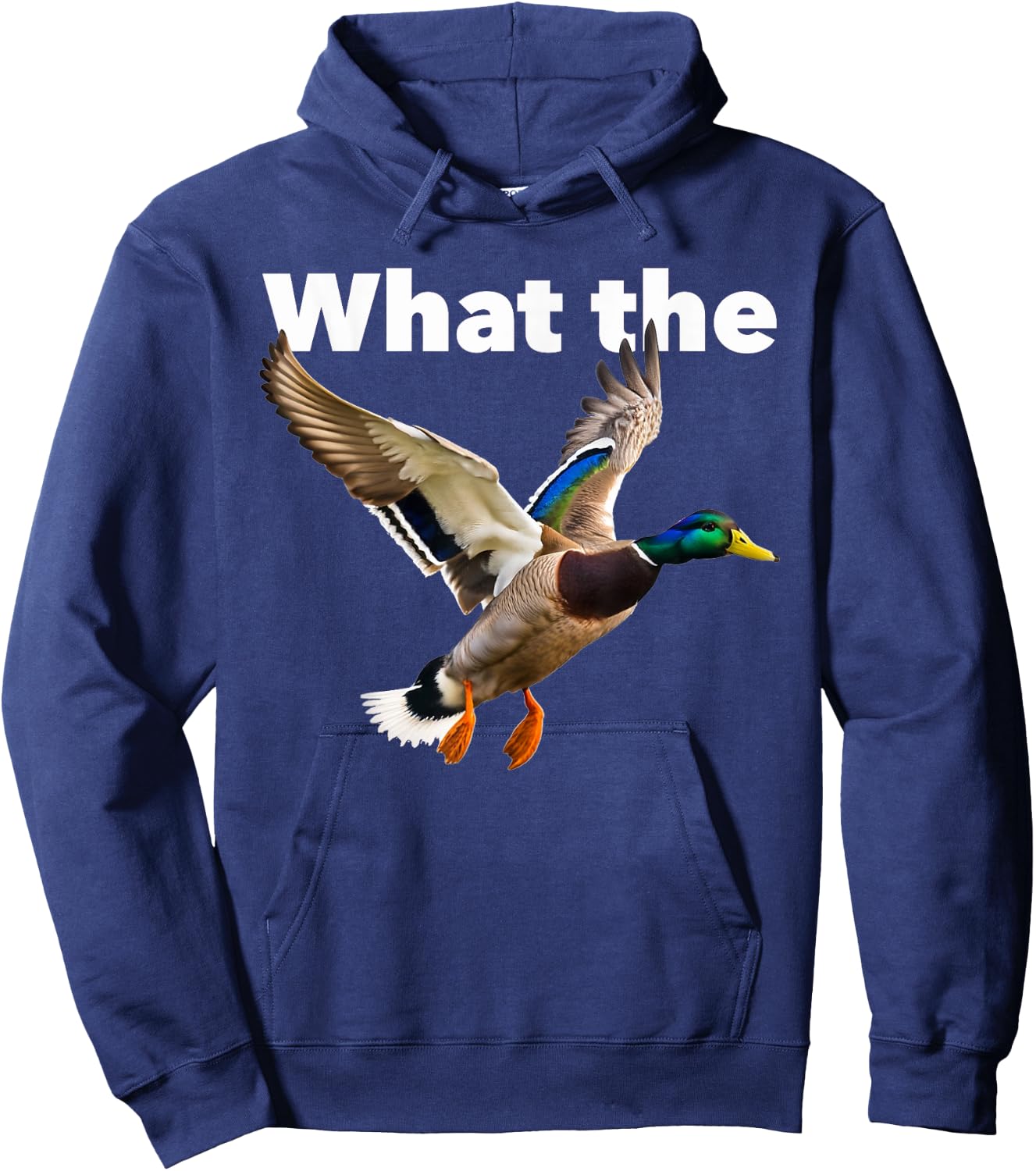 What the duck flying mallard Hoodie - Hoodie | Navy