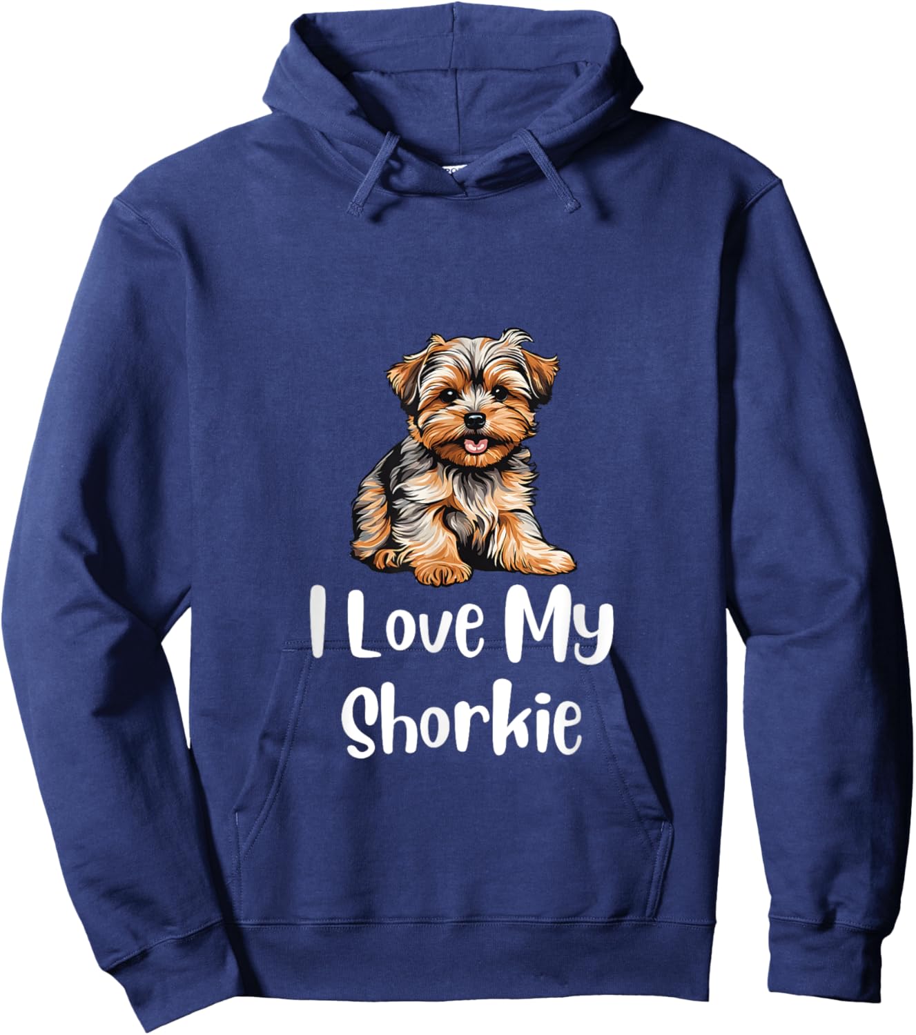 I Love My Shorkie Dog Lovers Hoodie - Hoodie | Navy