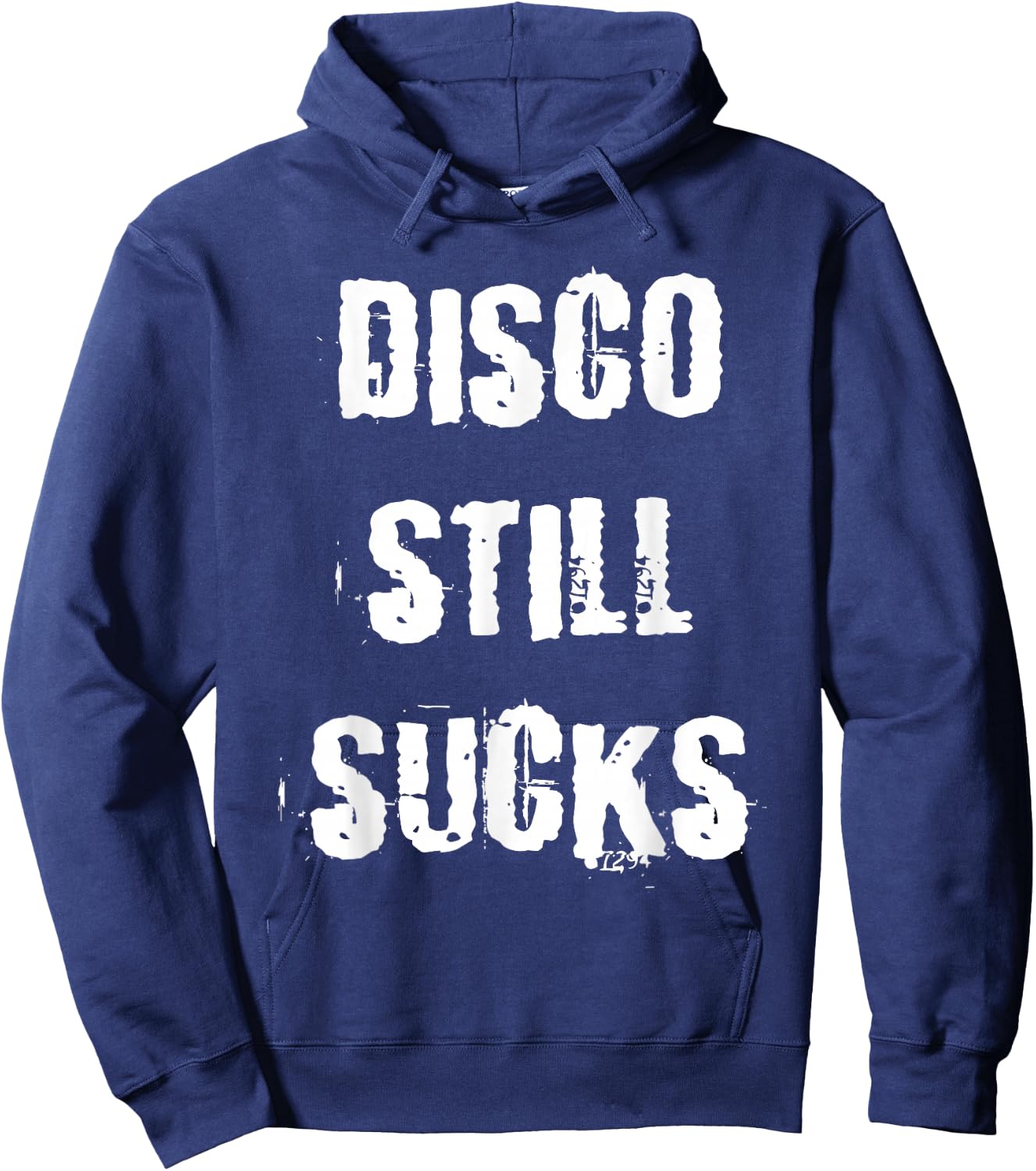 Disco Still Sucks Funny 70s Vintage Retro Hoodie - Hoodie | Navy