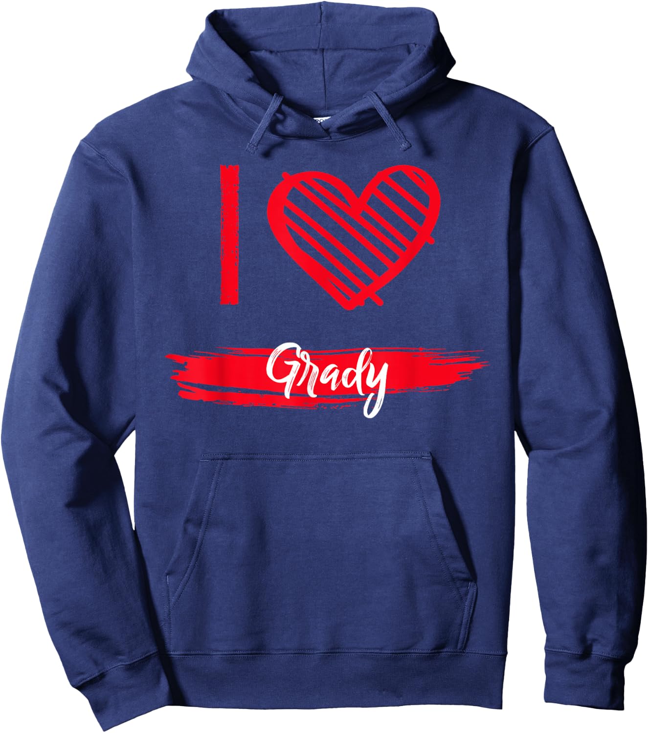 I Love Grady County I Heart Grady Hoodie - Hoodie | Navy