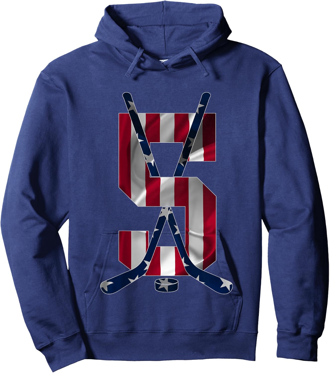 Number 5 Years Ice Hockey 5th Birthday Hoodie - Hoodie | Navy