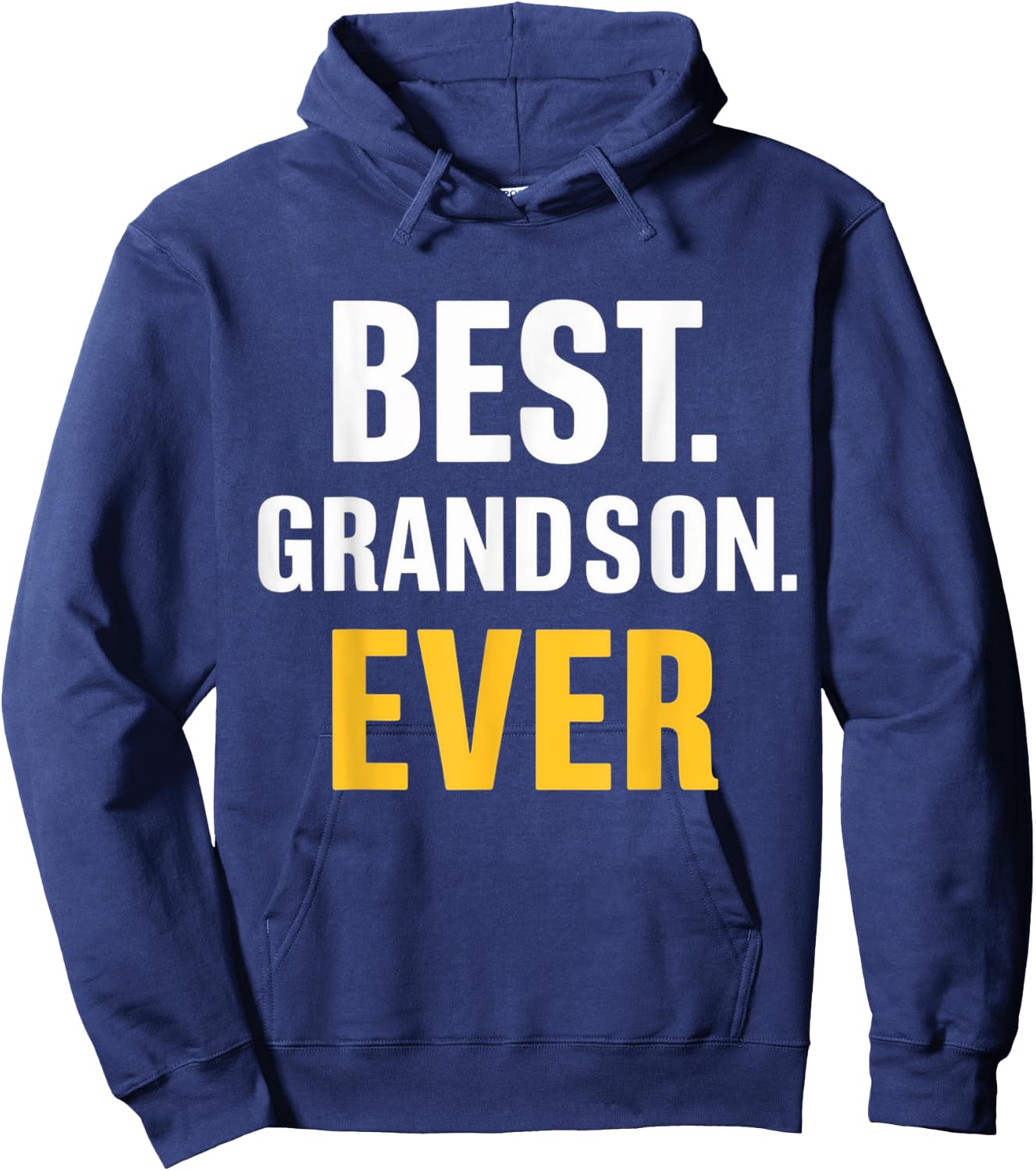 Best Grandson Ever Vintage Funny Father's Day Hoodie - Hoodie | Navy