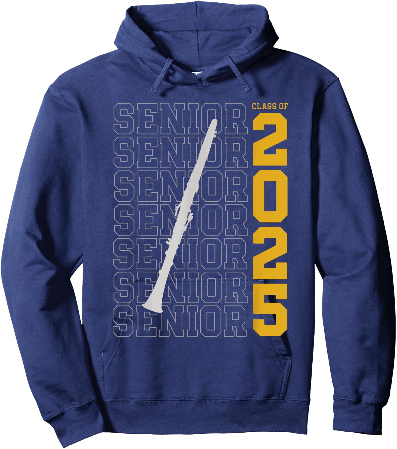 Class of 2025 Senior Clarinet for Clarinetist Hoodie - Hoodie | Navy