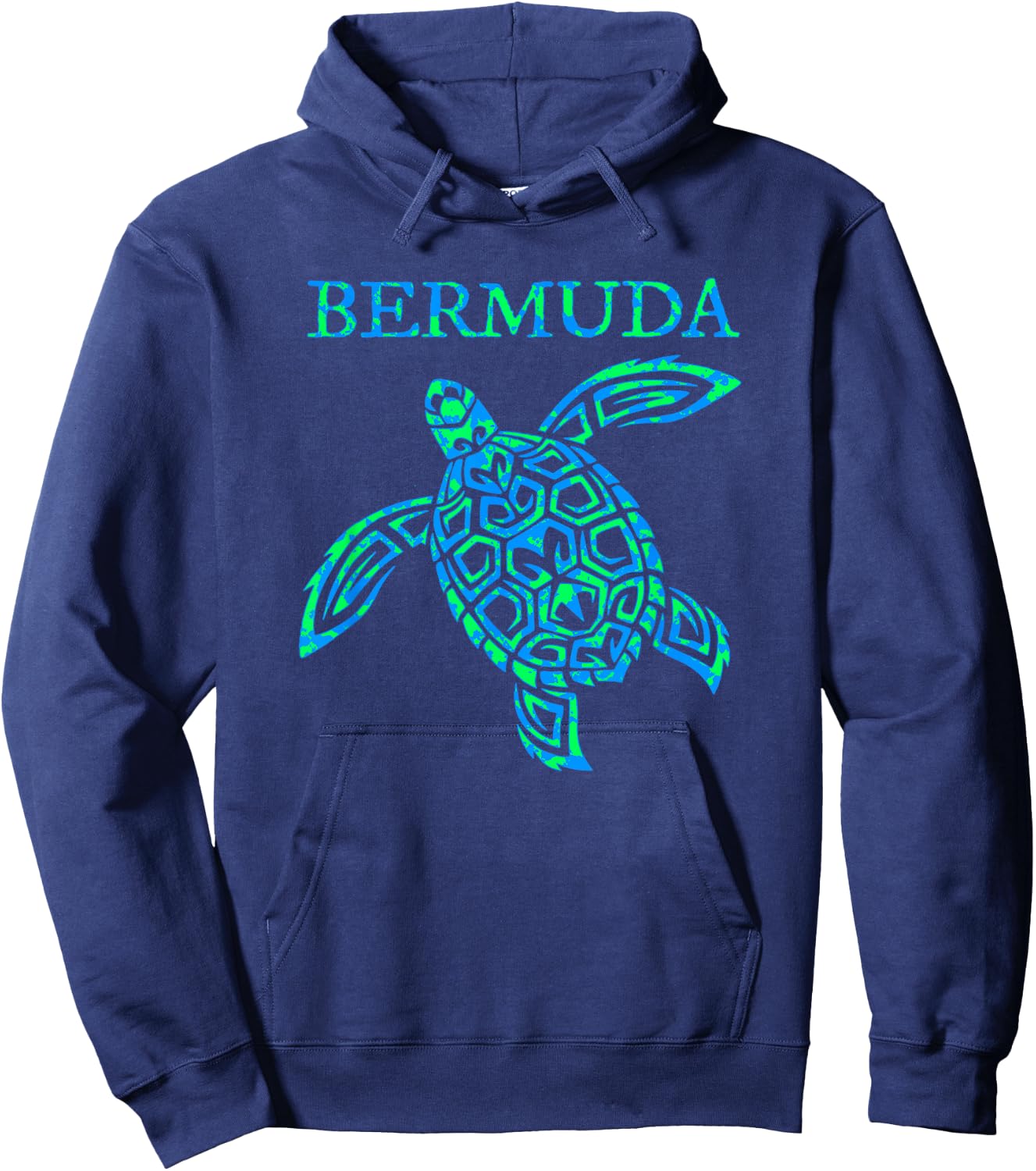 Bermuda Sea Turtle Girls Boys Travel Souvenir Hoodie - Hoodie | Navy