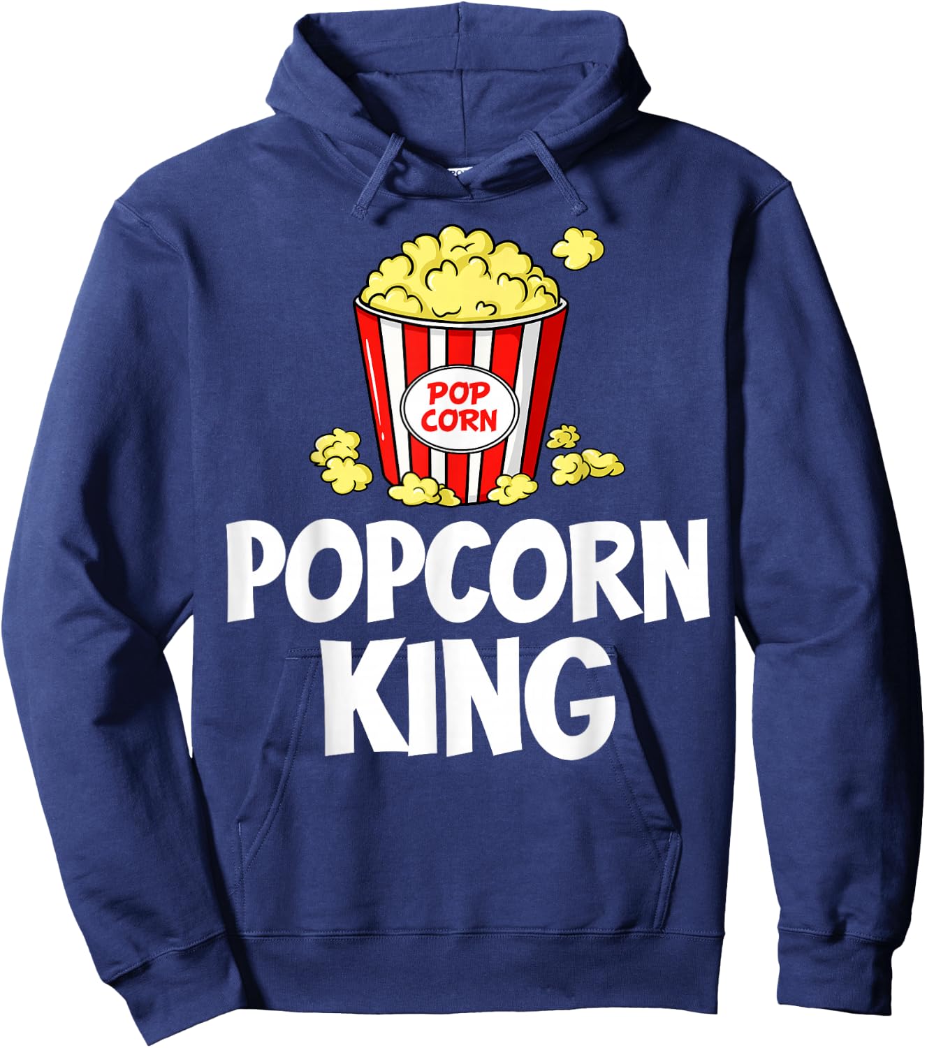 Popcorn King Machine Movie Snack Maker Hoodie - Hoodie | Navy