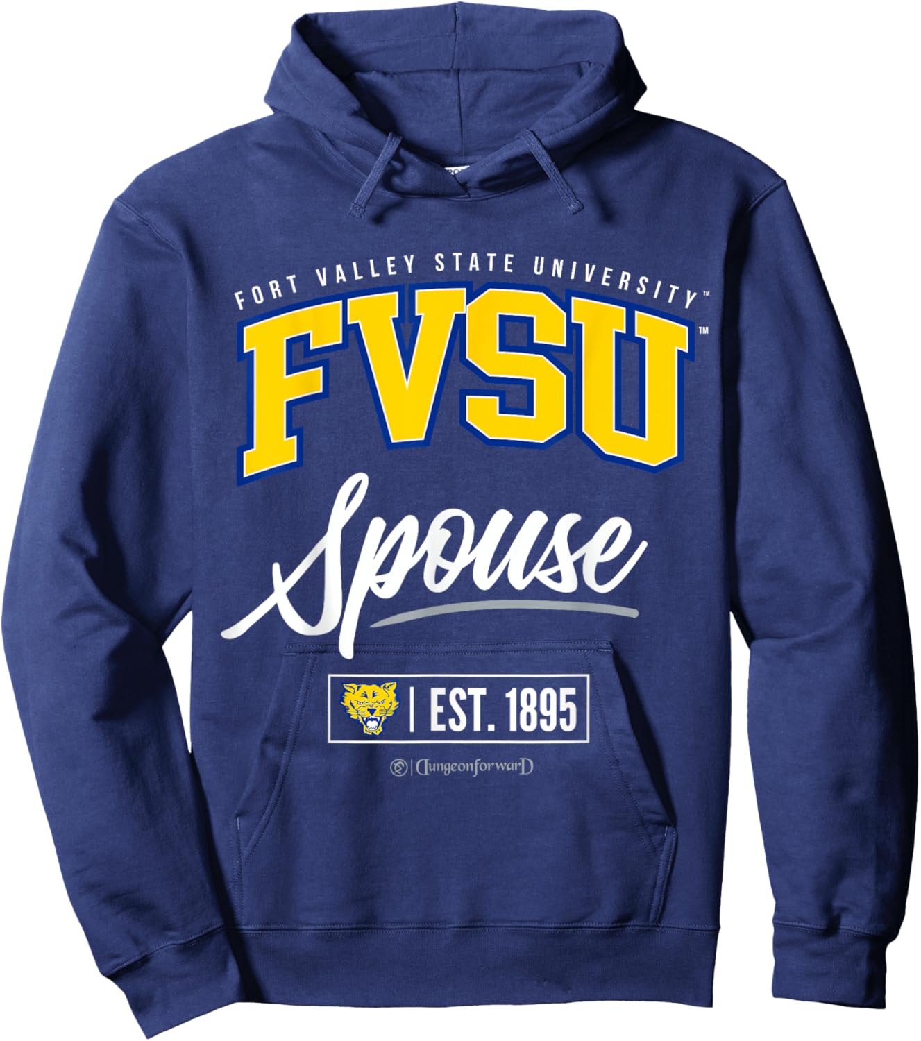 Fort Valley State University - FVSU HBCU Spouse Hoodie - Hoodie | Navy
