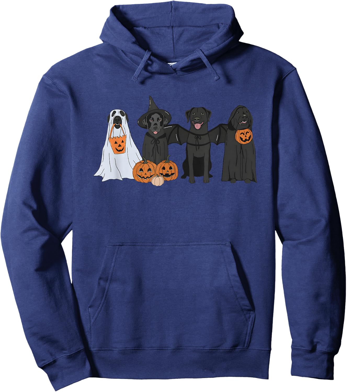 Black Labrador Halloween Hoodie - Hoodie | Navy