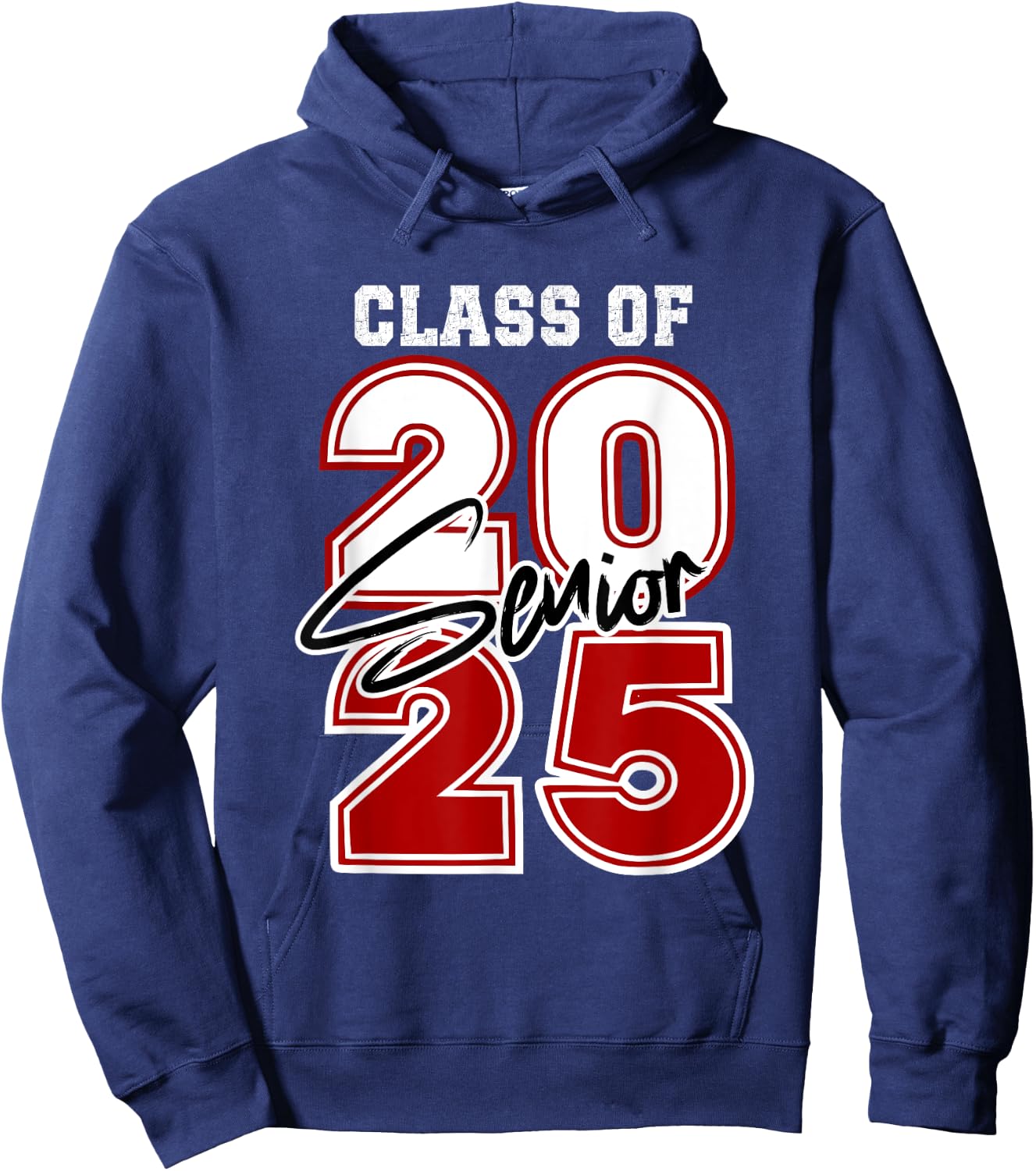 Class of 2025 Senior - Graduation 2025 Red Hoodie - Hoodie | Navy