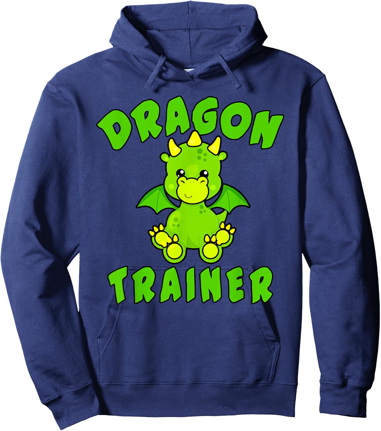 DRAGON Trainer with Cute Green Tiny Dragon Baby Hoodie - Hoodie | Navy