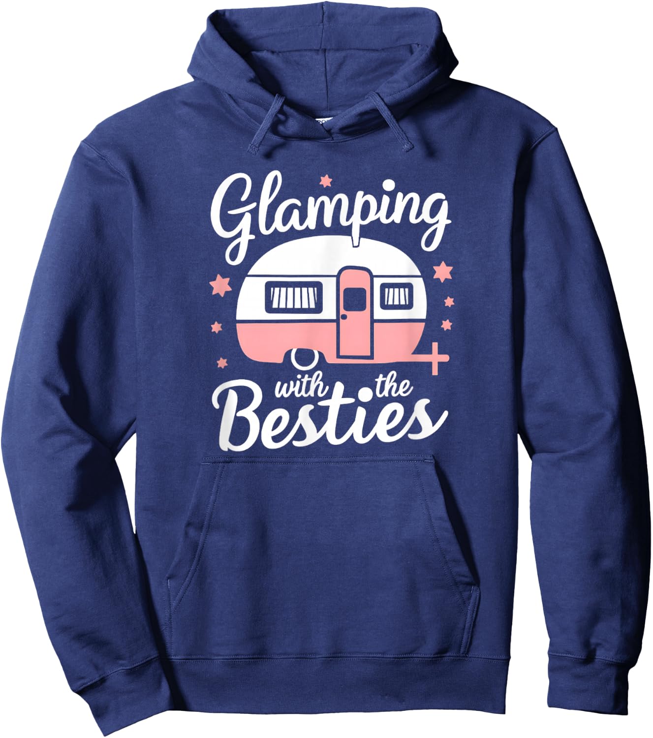 Glamping With The Besties Hoodie - Hoodie | Navy