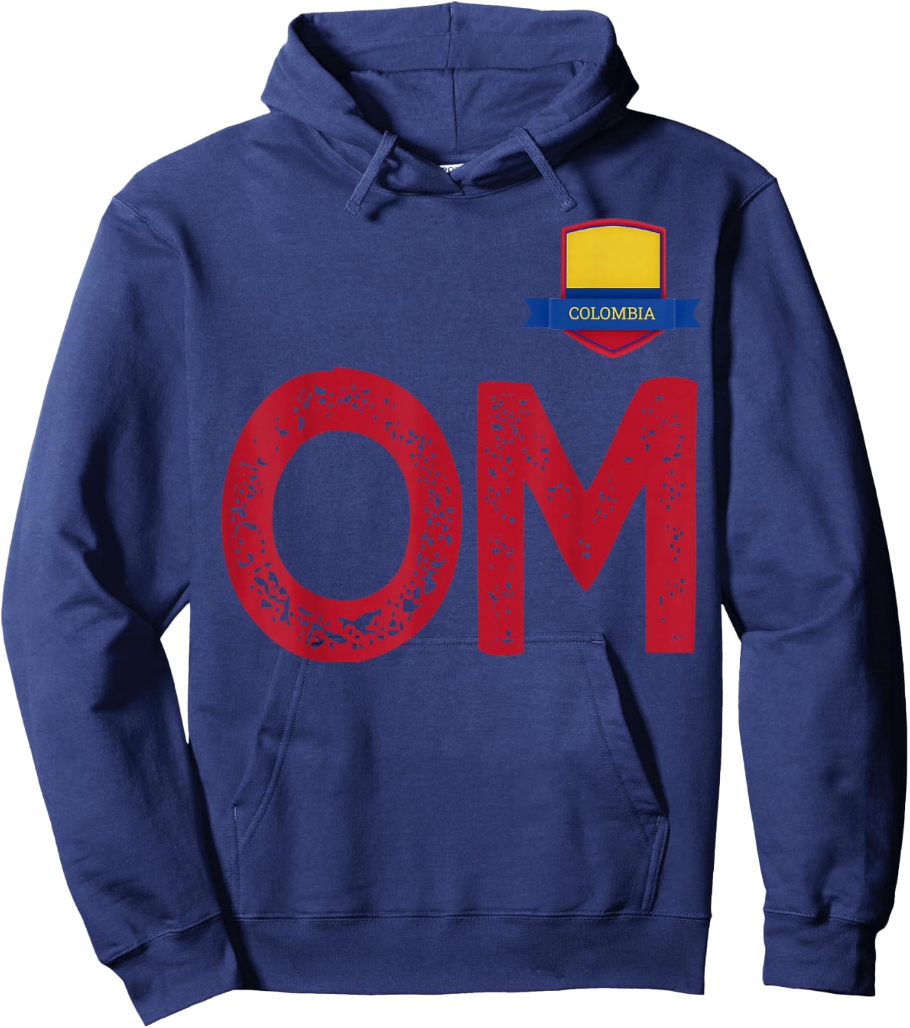 Colombia Human-Flag Letter O and M Colombian Hoodie - Hoodie | Navy