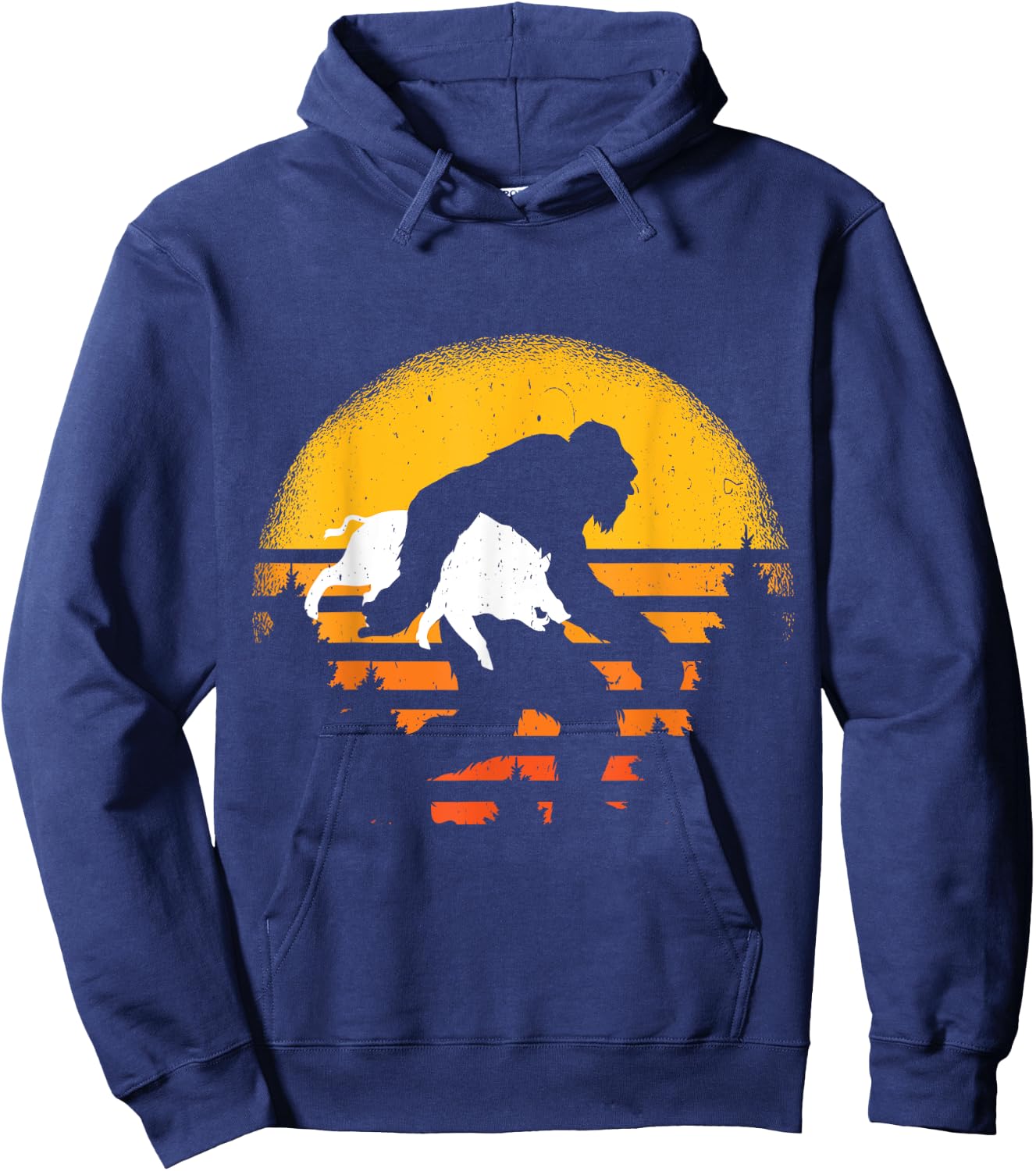 Funny Hog hunting boar hunter Hoodie - Hoodie | Navy