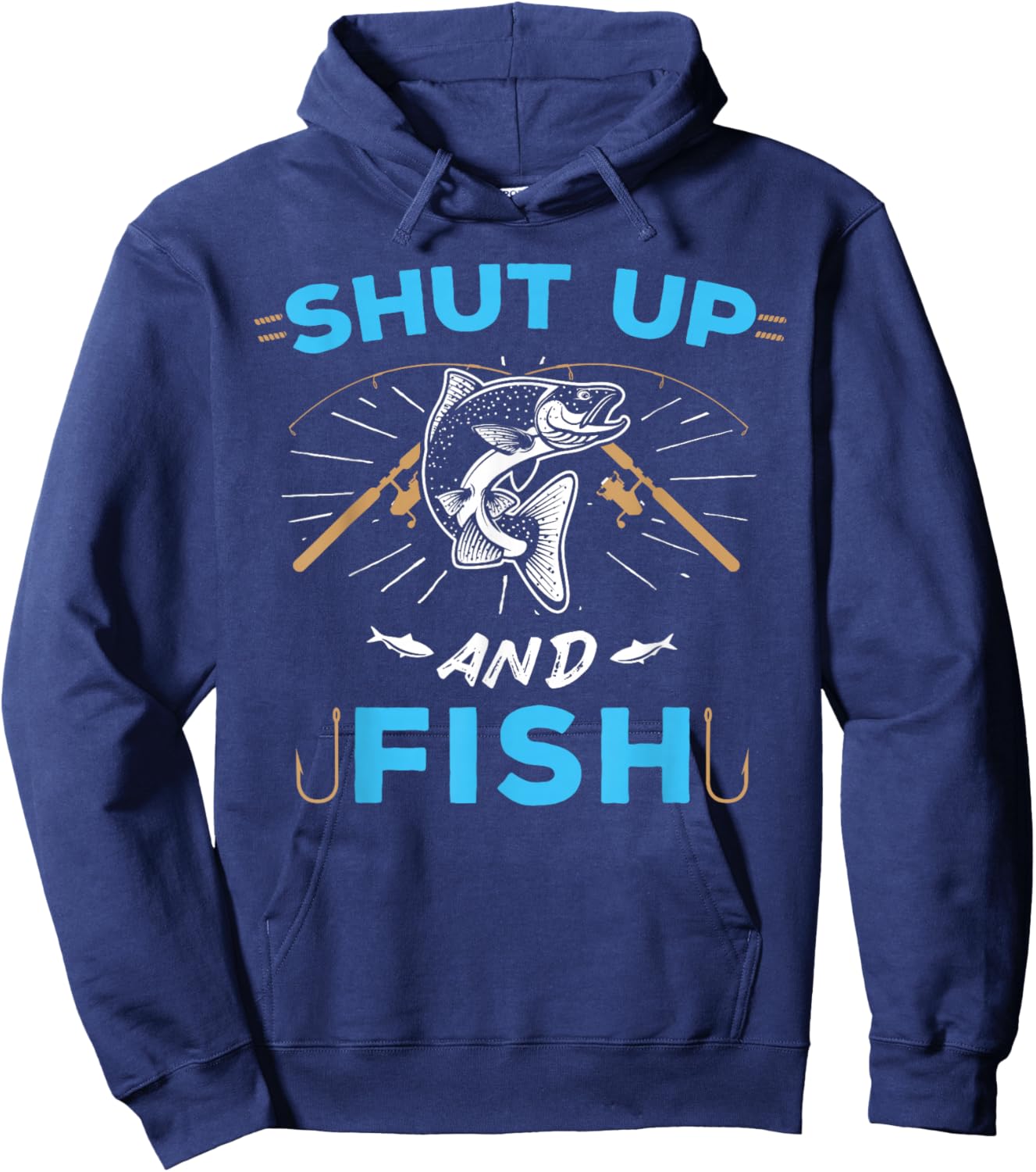 Shut Up And Fish Hoodie - Hoodie | Navy