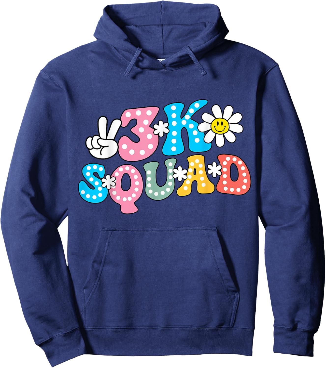 3K Squad Teacher Kid Funny Back to School Hoodie - Hoodie | Navy