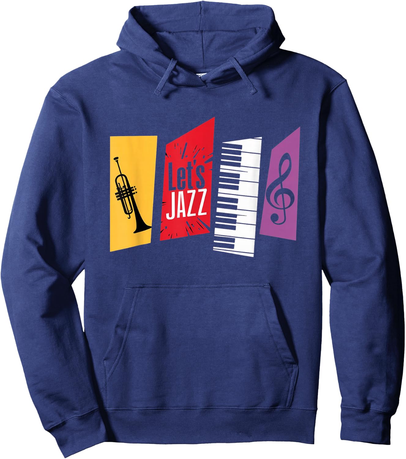 Jazz Funk & Soul - Afro Retro Vintage Music Hoodie - Hoodie | Navy