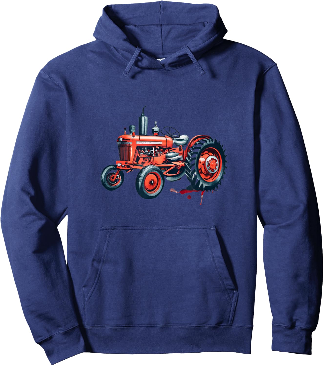 Farmal Model h Tractor Watercolor Graphic Hoodie - Hoodie | Navy