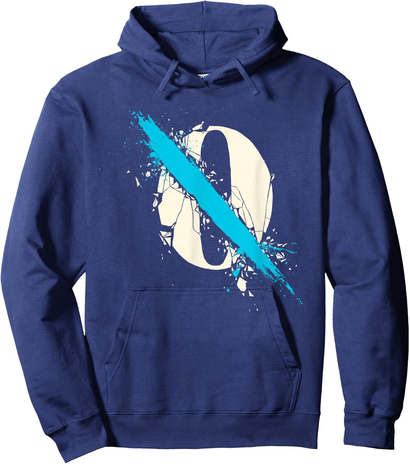 Official Queens of The Stone Age Shattered Hoodie - Hoodie | Navy