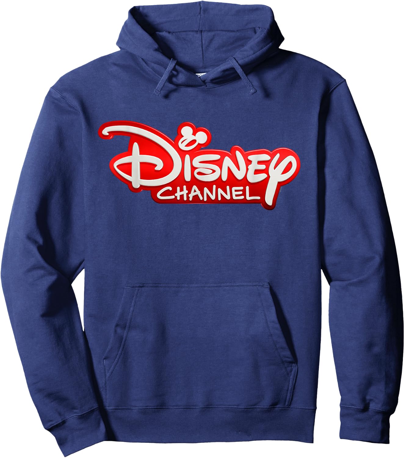 Disney Channel Official Modern Red Logo Hoodie - Hoodie | Navy