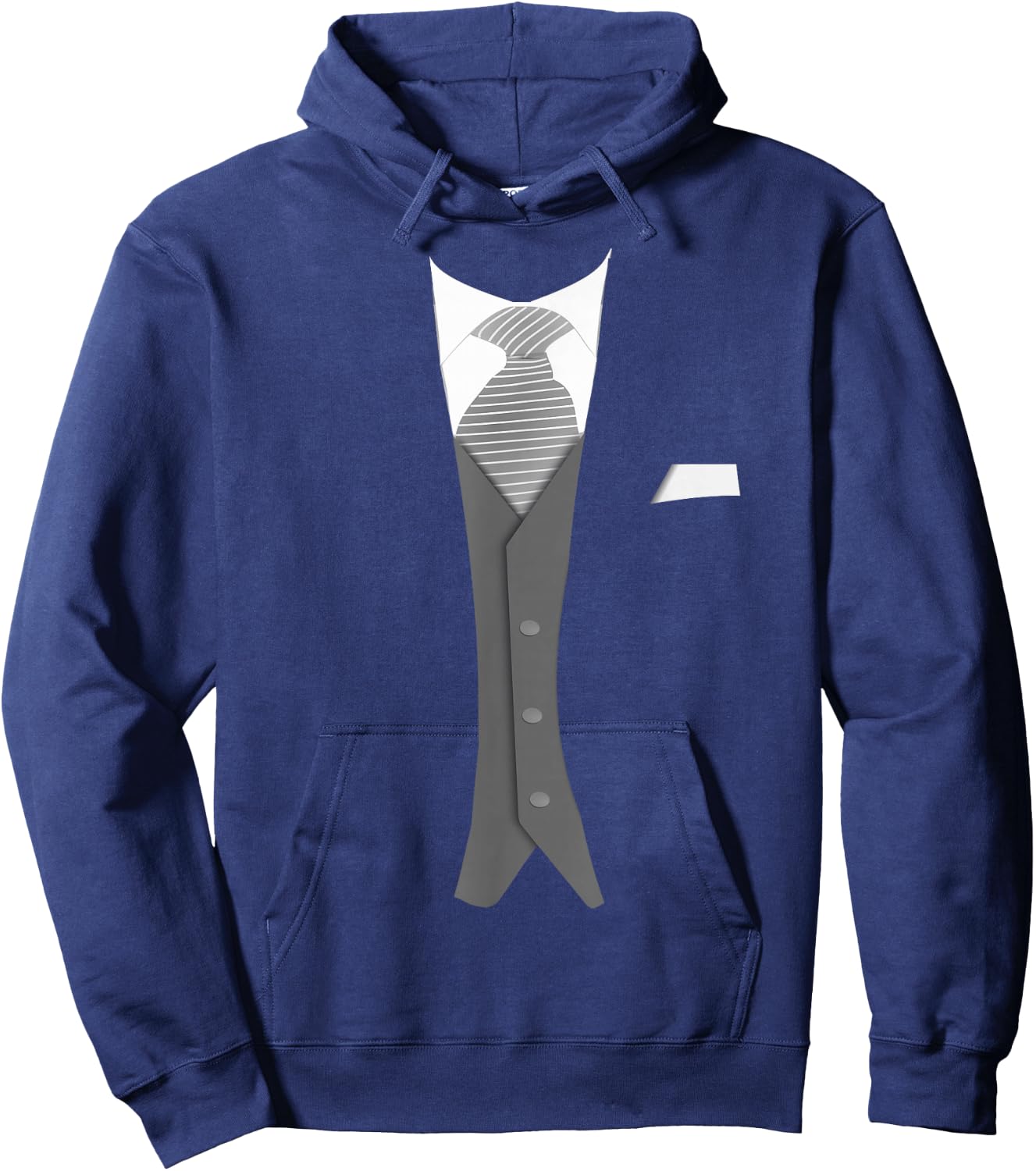 3 Piece Suit Funny Hoodie - Hoodie | Navy