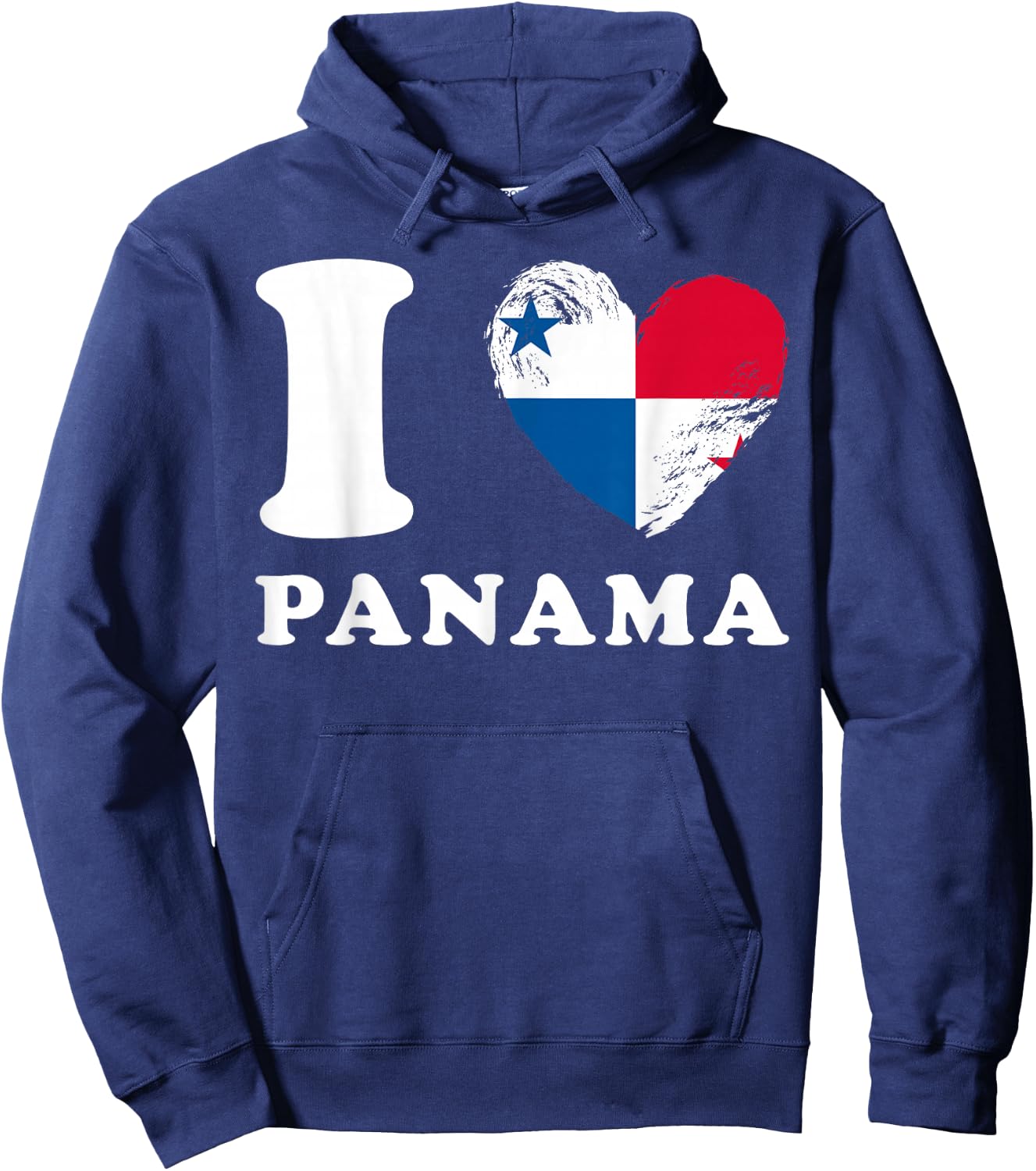 I Love Panama - Heart Flag Panama Hoodie - Hoodie | Navy
