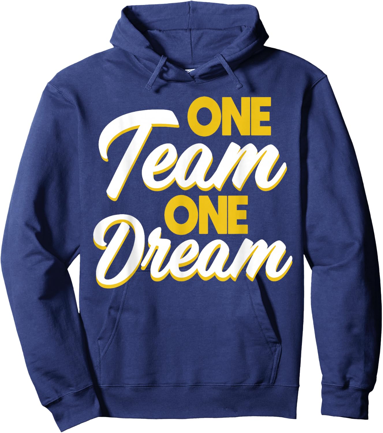 Trust Building Employee Trainer One Team One Dream - Adults & Kids - Black - Small - Short Sleeve - - Casual Modern - Business - Dream - Cotton Blend, Polyester Hoodie - Hoodie | Navy