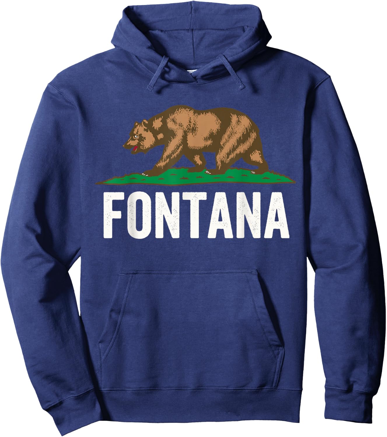 Fontana California Bear, Fontana CA, Fontana Hoodie - Hoodie | Navy