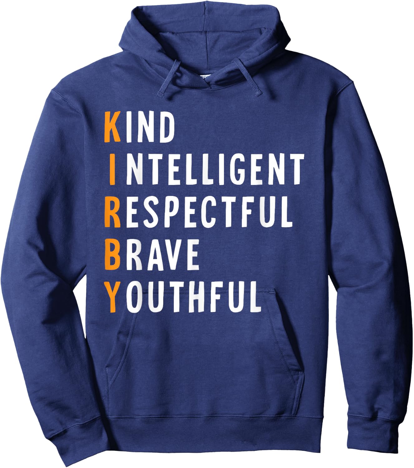 Kirby Name Definition Meaning Funny Birthday Hoodie - Hoodie | Navy