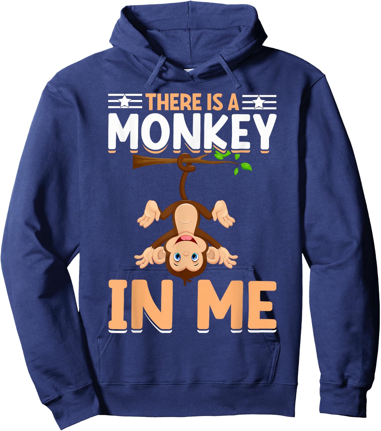 There Is A Monkey In Me I Monkey Hoodie - Hoodie | Navy