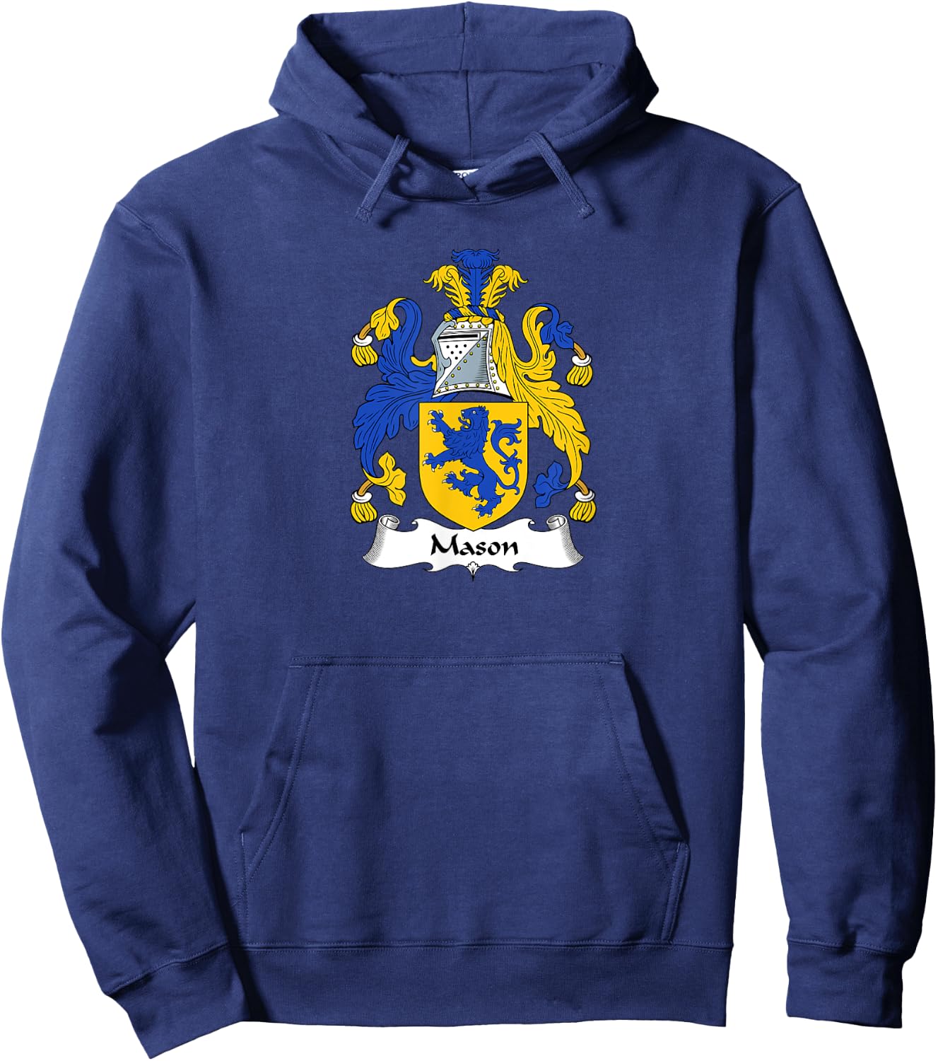 Mason Coat of Arms - Family Crest Hoodie - Hoodie | Navy