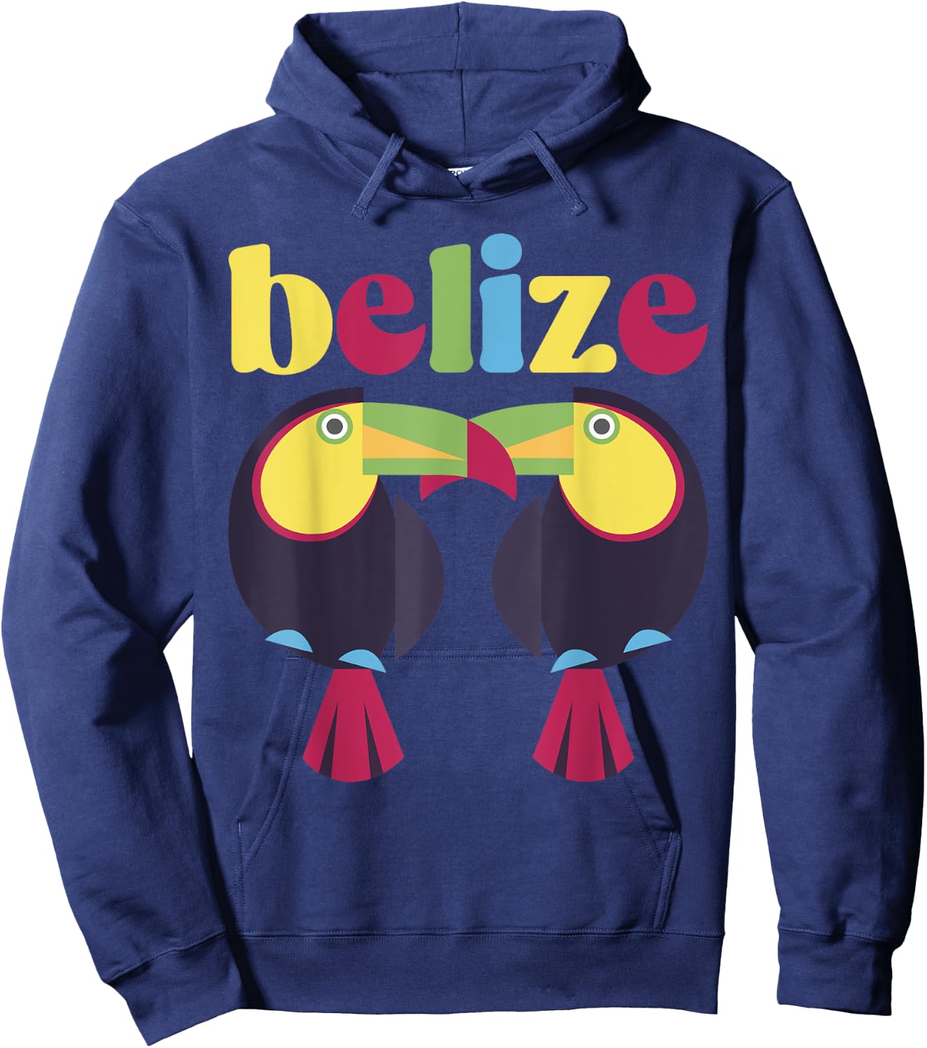 Belize Souvenir Toucan Tropical Birds Hoodie - Hoodie | Navy