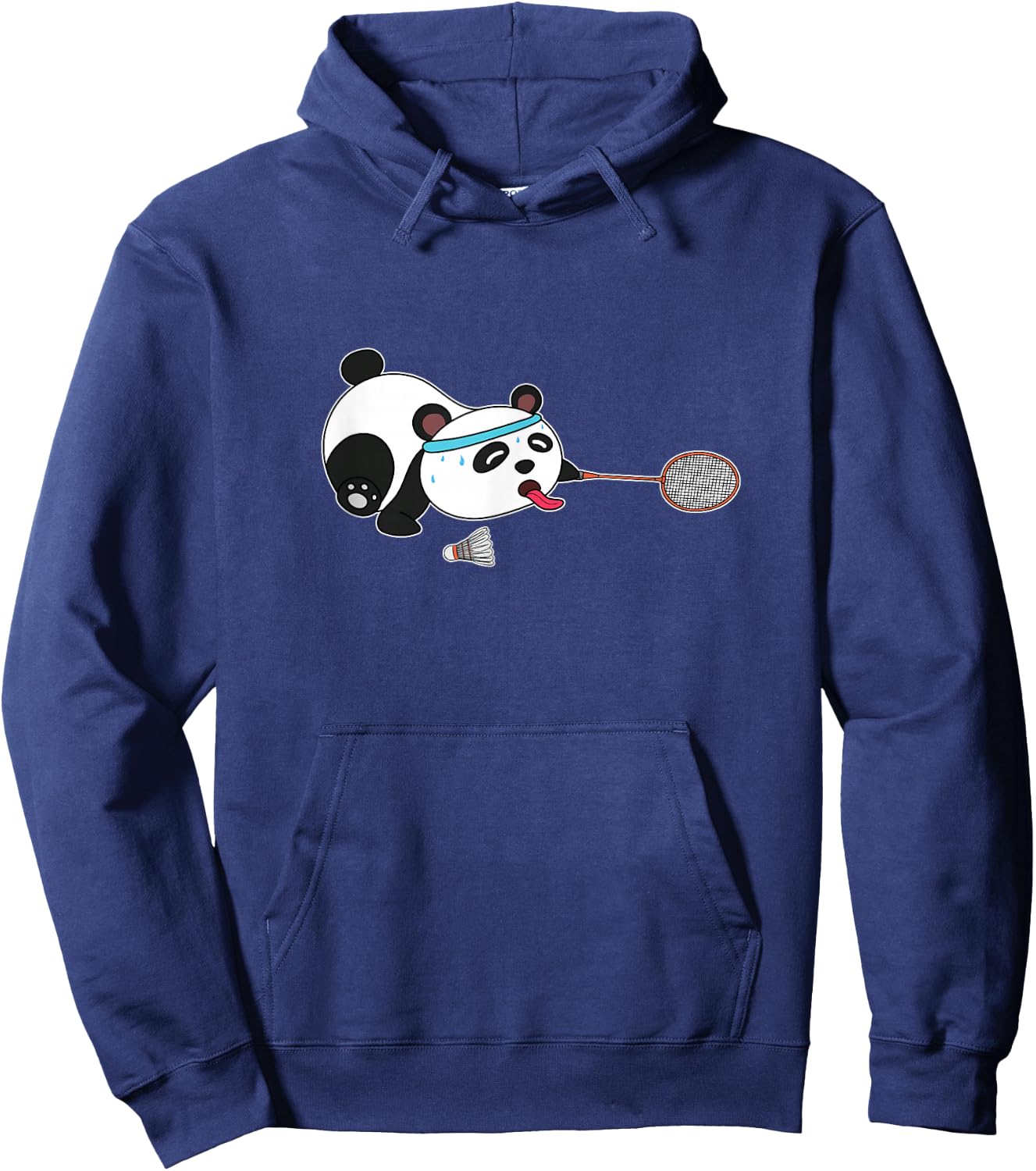 Panda Animals Badminton Shuttlecocks Hoodie - Hoodie | Navy