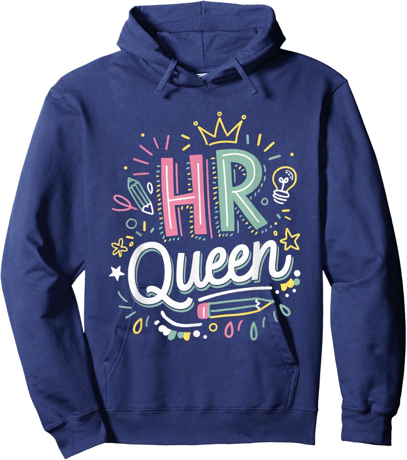 HR Queen for Human Resources Team Hoodie - Hoodie | Navy
