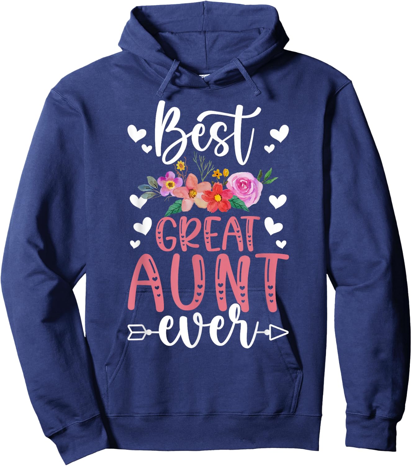 Best Great Aunt Ever Great Auntie Hoodie - Hoodie | Navy