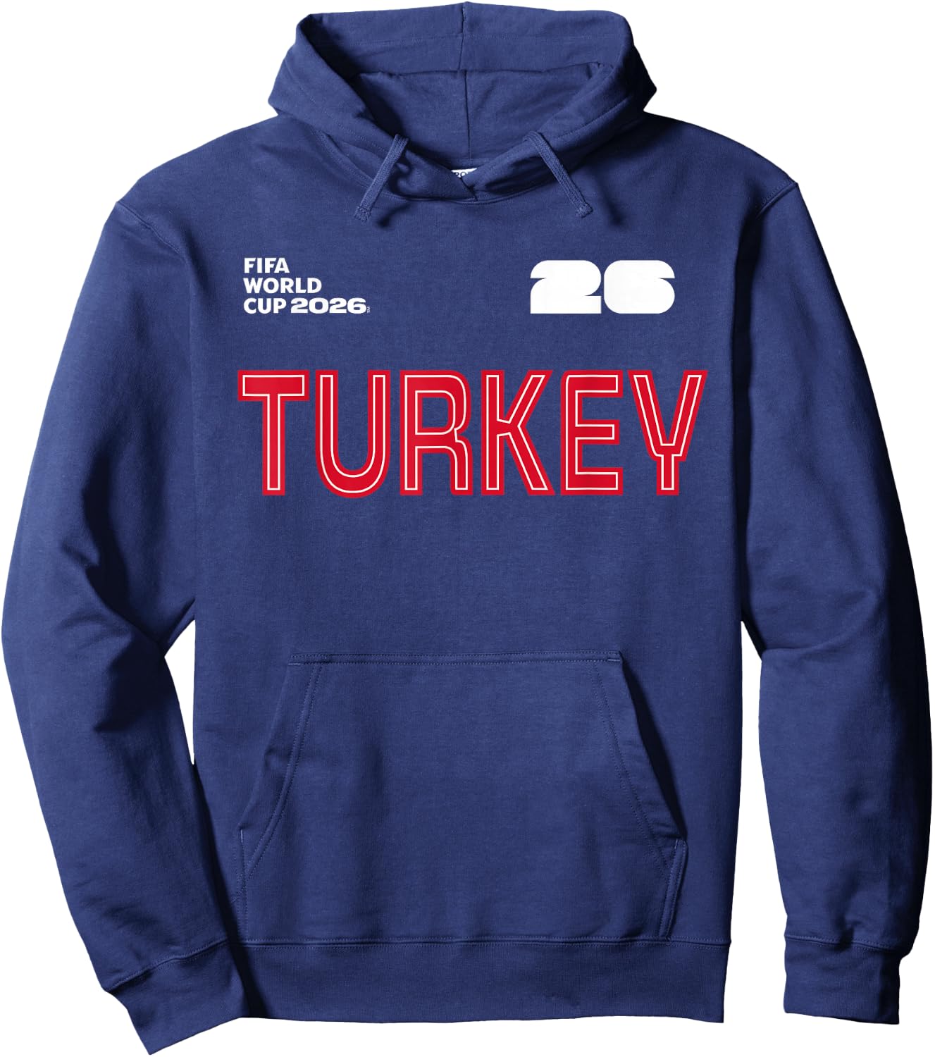 FIFA World CUP26 Turkey Outline Graphic Hoodie - Hoodie | Navy
