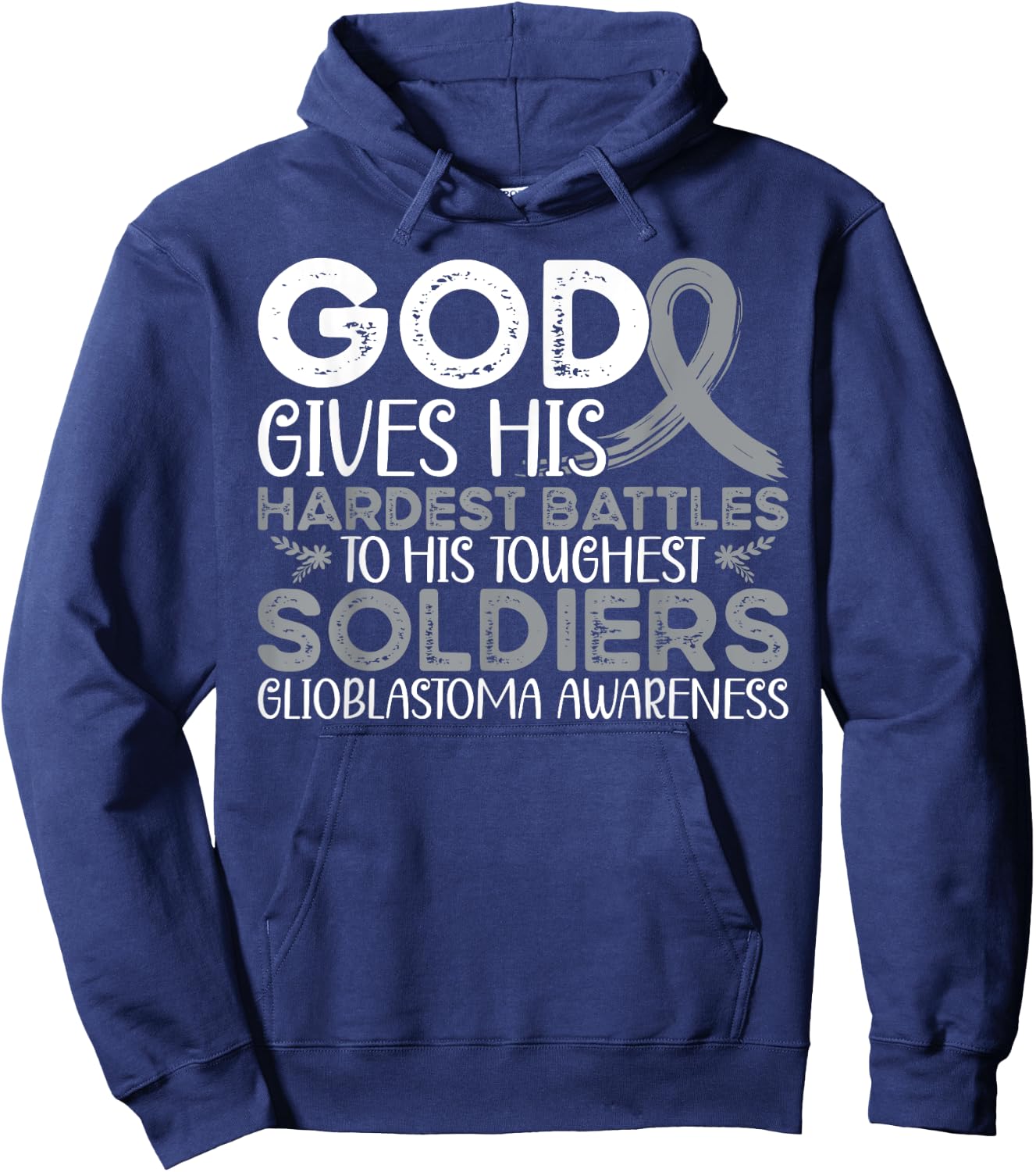 Glioblastoma Awareness Glioblastoma Warrior Hoodie - Hoodie | Navy