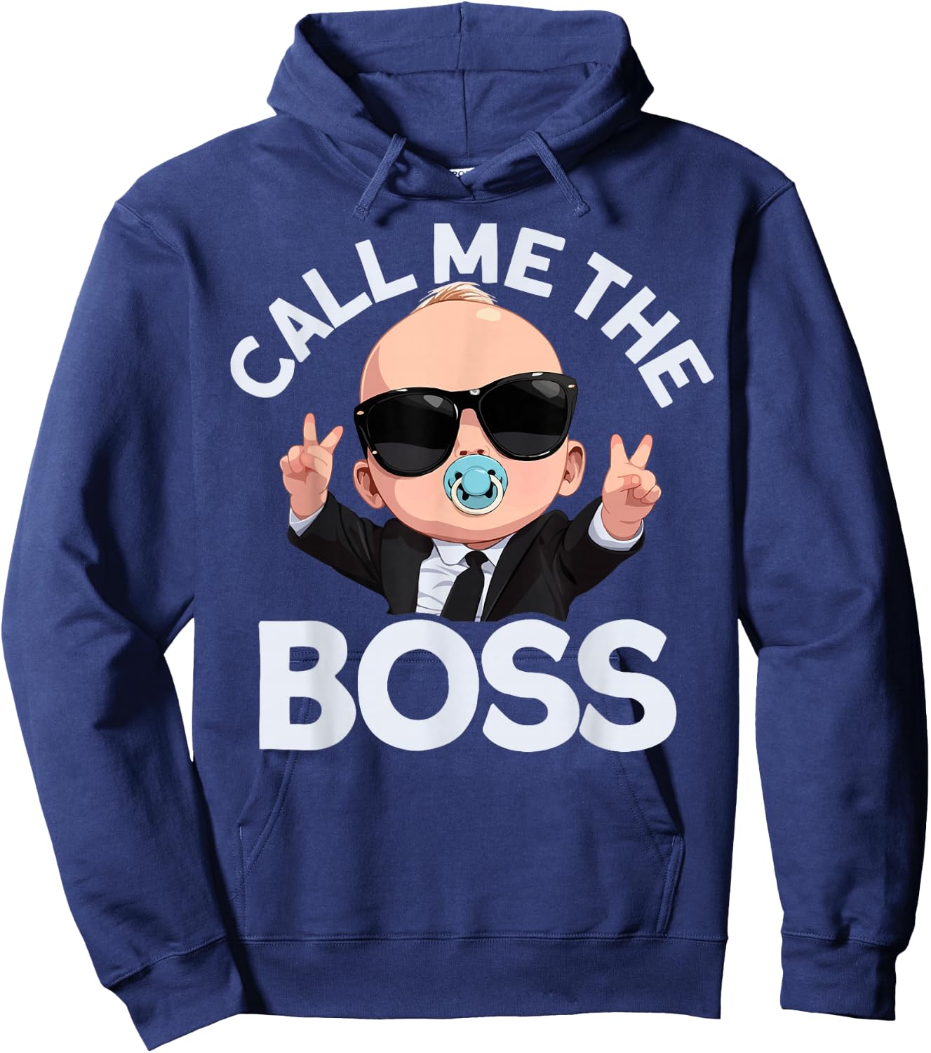 Baby Boss "Call Me Boss" Like A Boss Kids Hoodie - Hoodie | Navy