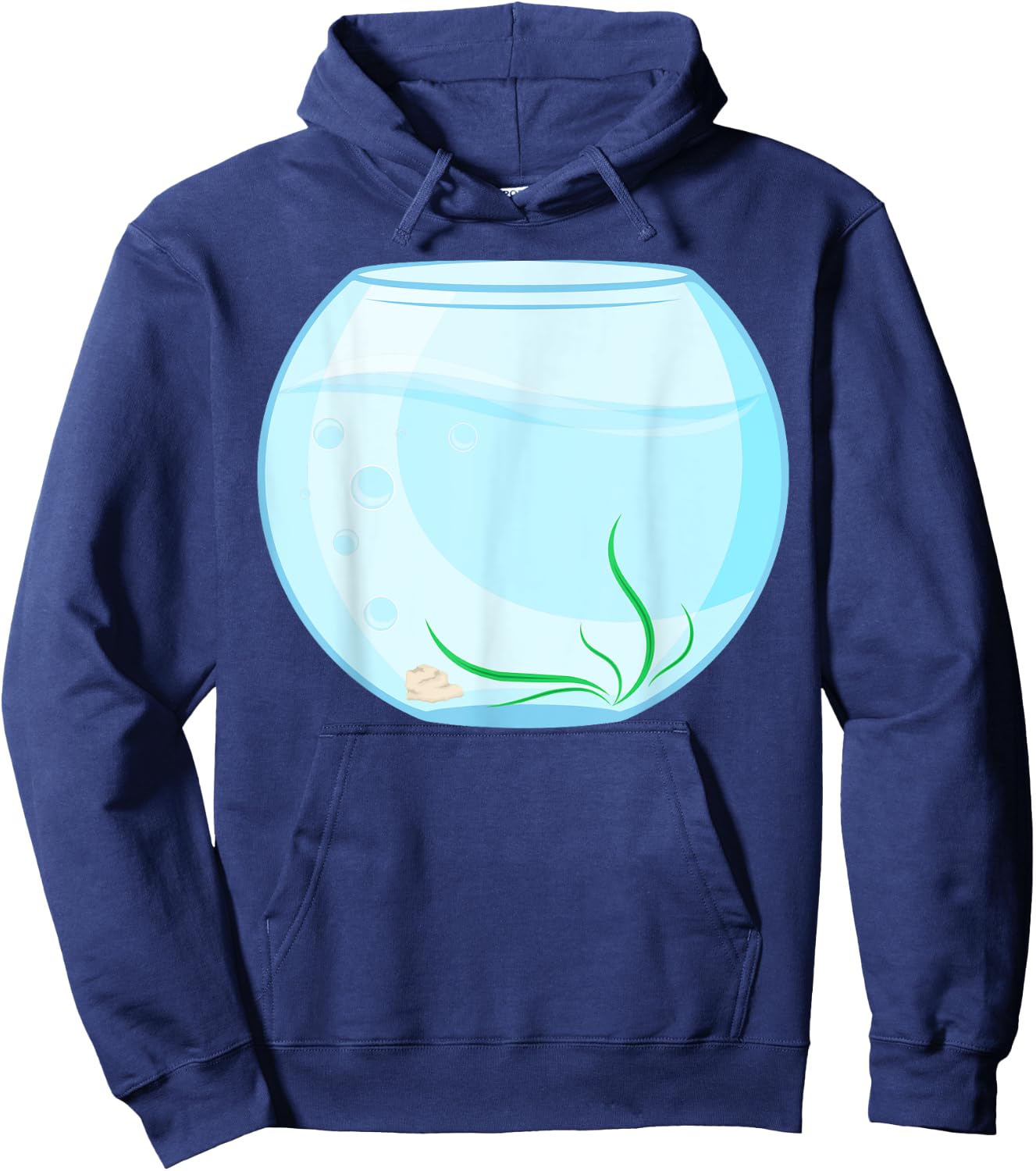 Funny Fish Bowl Costume Hoodie - Hoodie | Navy