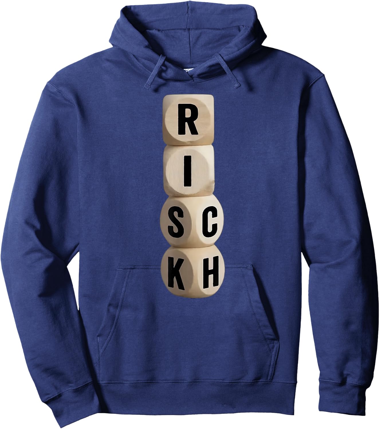 Risk Rich I will be Rich Earn Crypto Hoodie - Hoodie | Navy