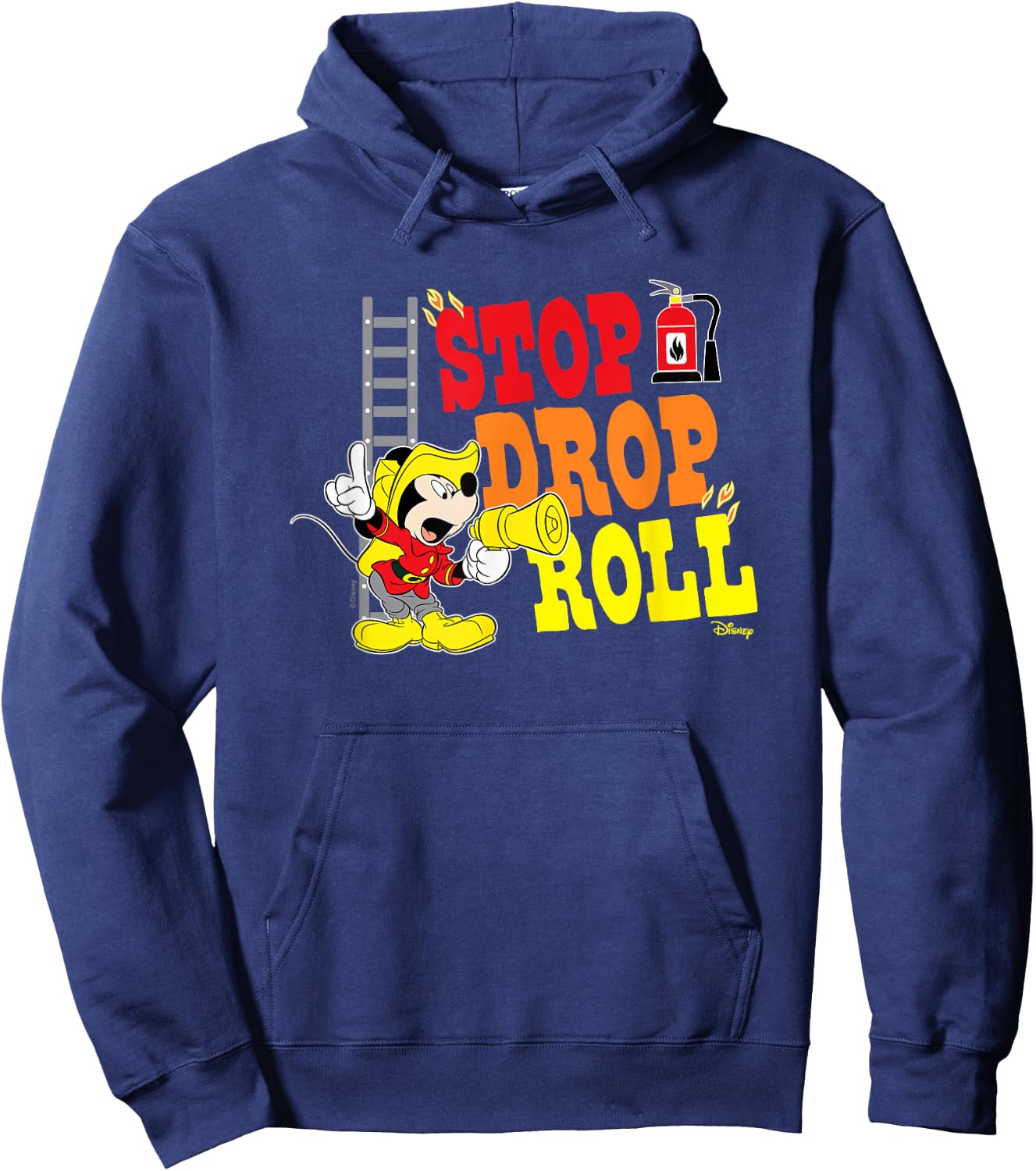 Mickey - Stop Drop Roll Hoodie - Hoodie | Navy