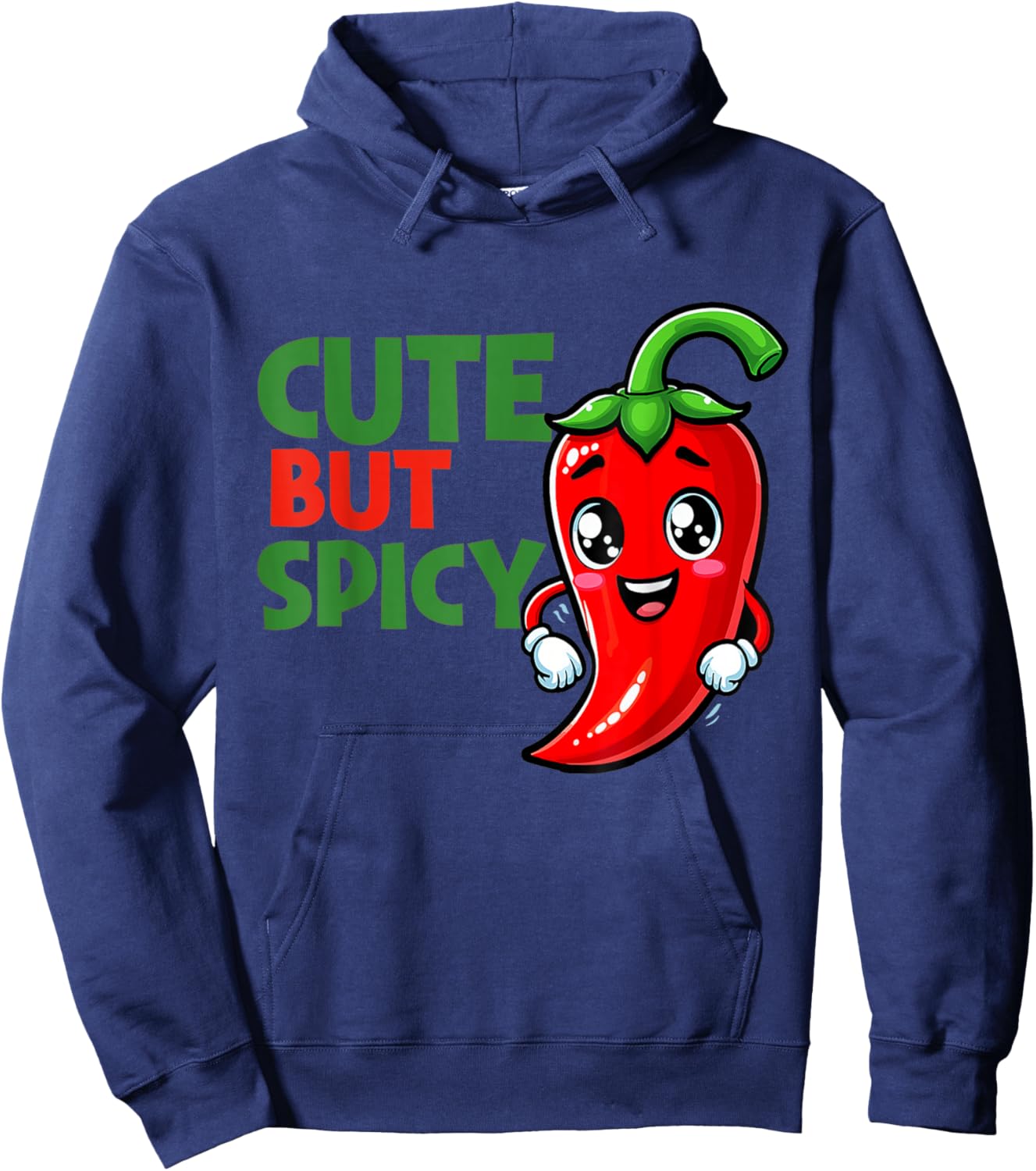 Funny Cute But Spicy Cute Chili Baby Girl Boy Hoodie - Hoodie | Navy